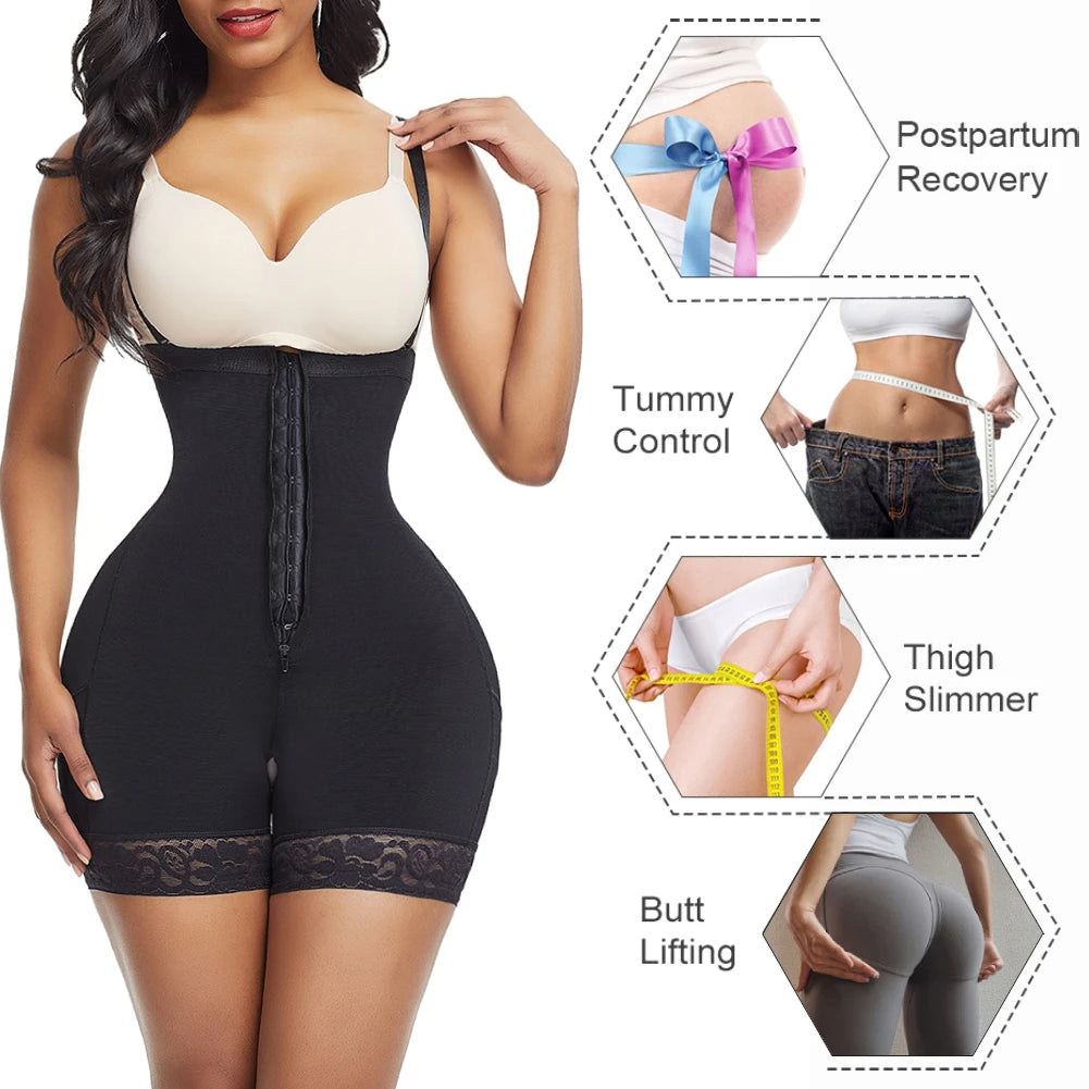 Postpartum Recovery Skims Shapewear for Women Tummy Tuck Compression Corset  Body Shaper Sexy Body Suit (Color : Beige, Size : M/Medium)