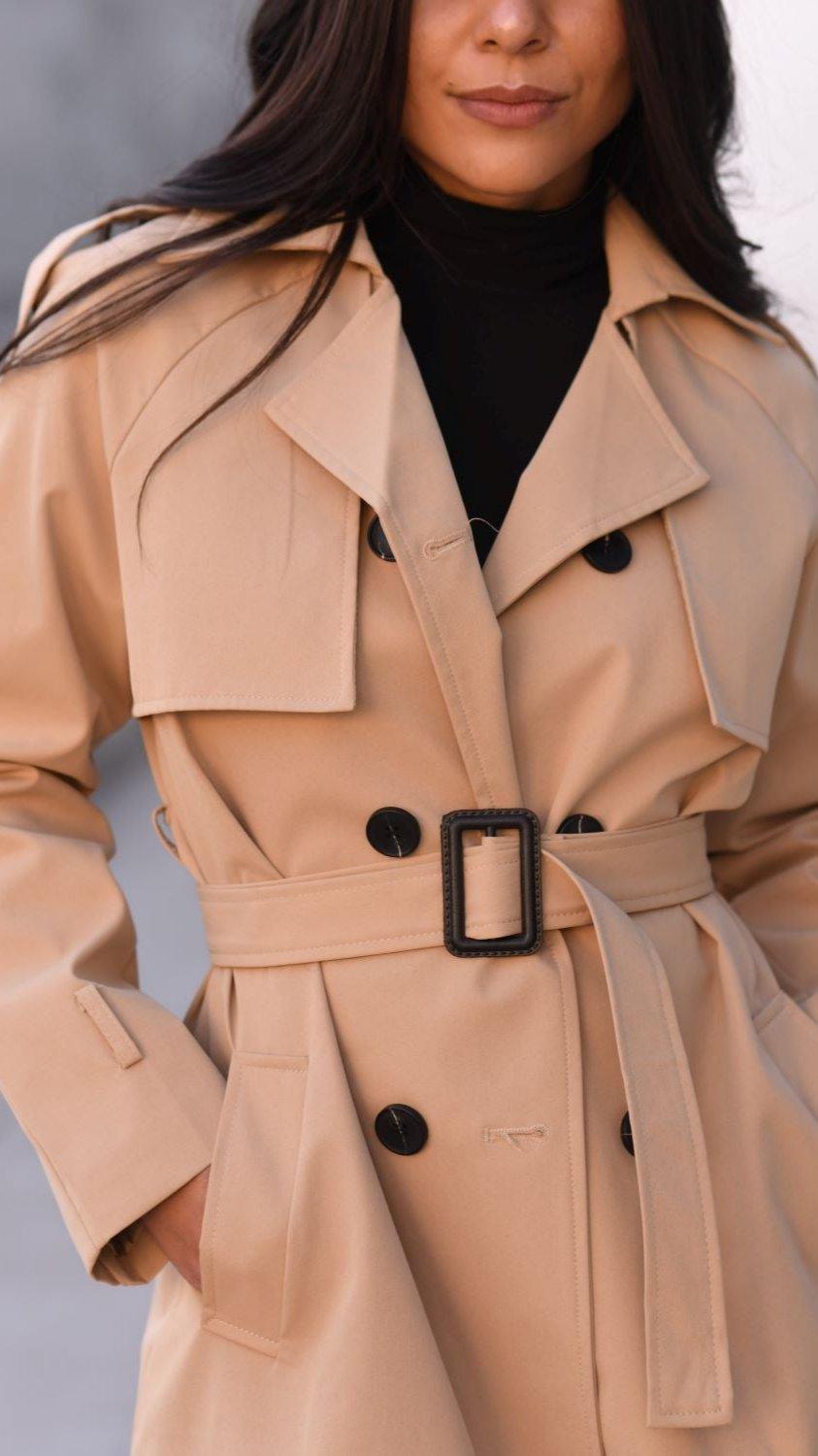Waterproof Trench – Khaki - Crescentt