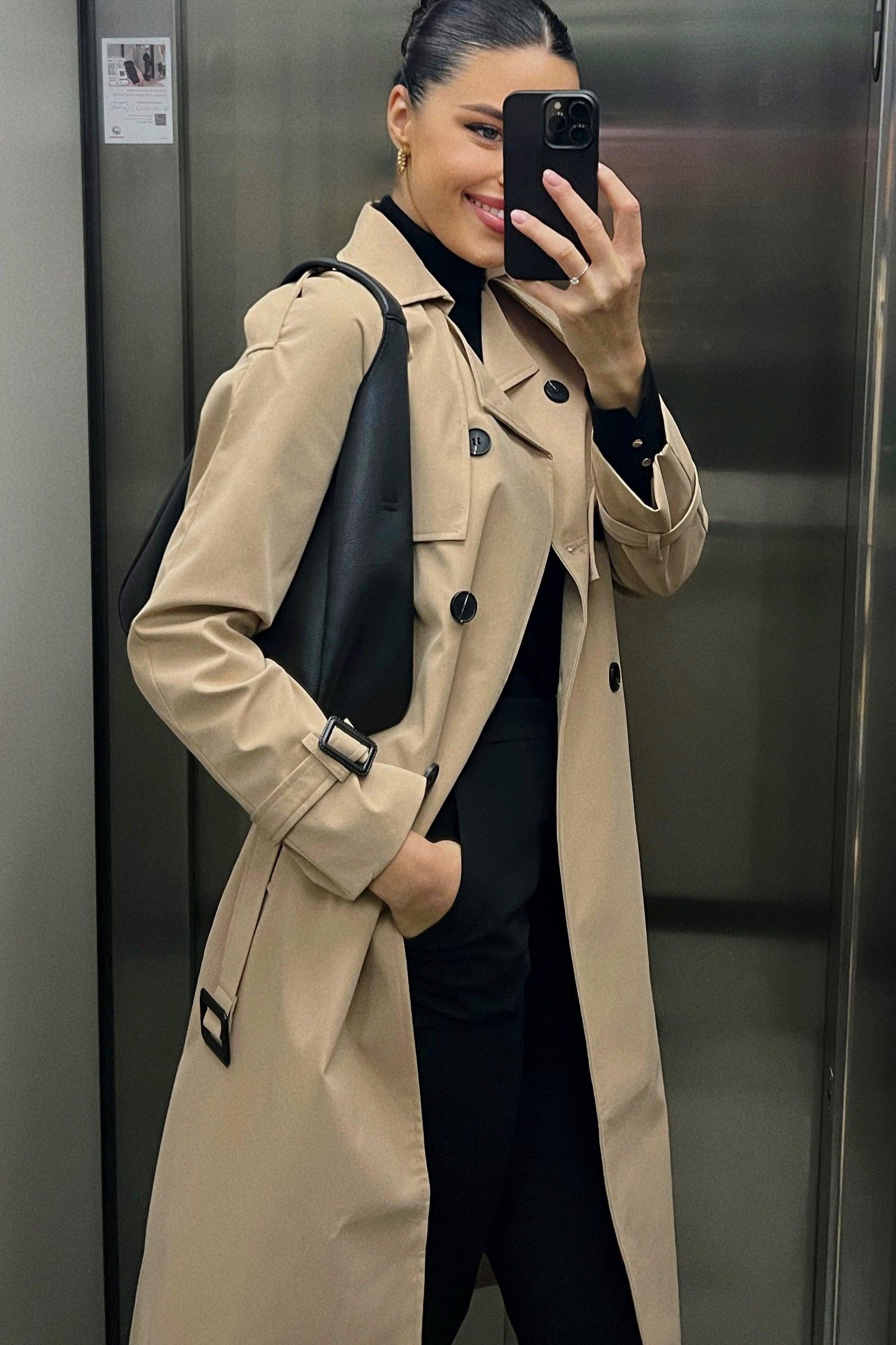 Waterproof Trench – Khaki - Crescentt