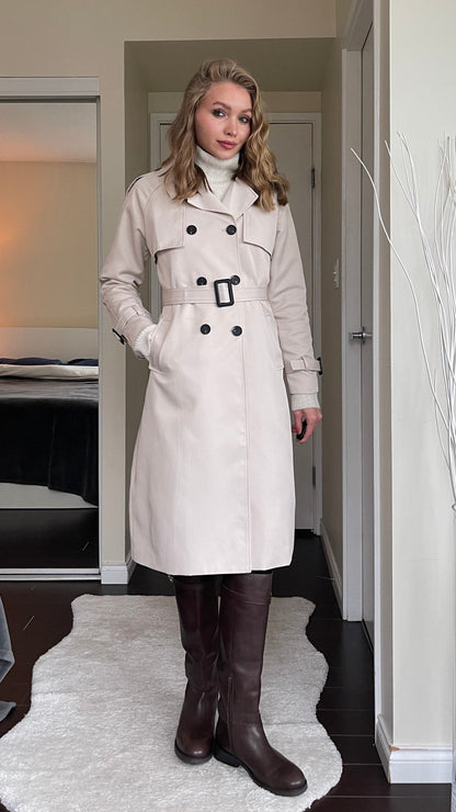 Marquise™ Waterproof Trench – Porcelain