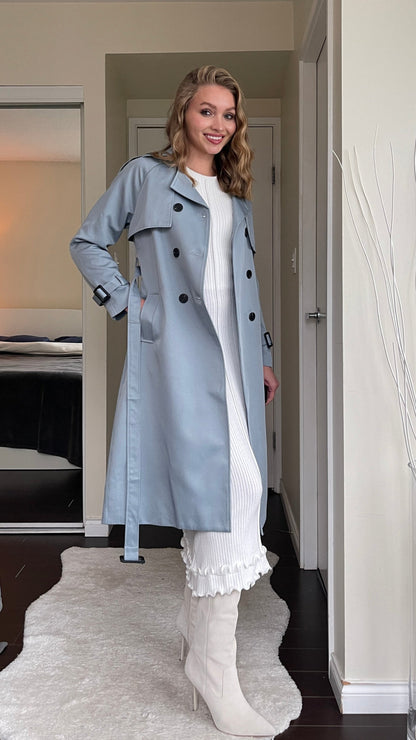 Marquise™ Waterproof Trench – Pacific Blue