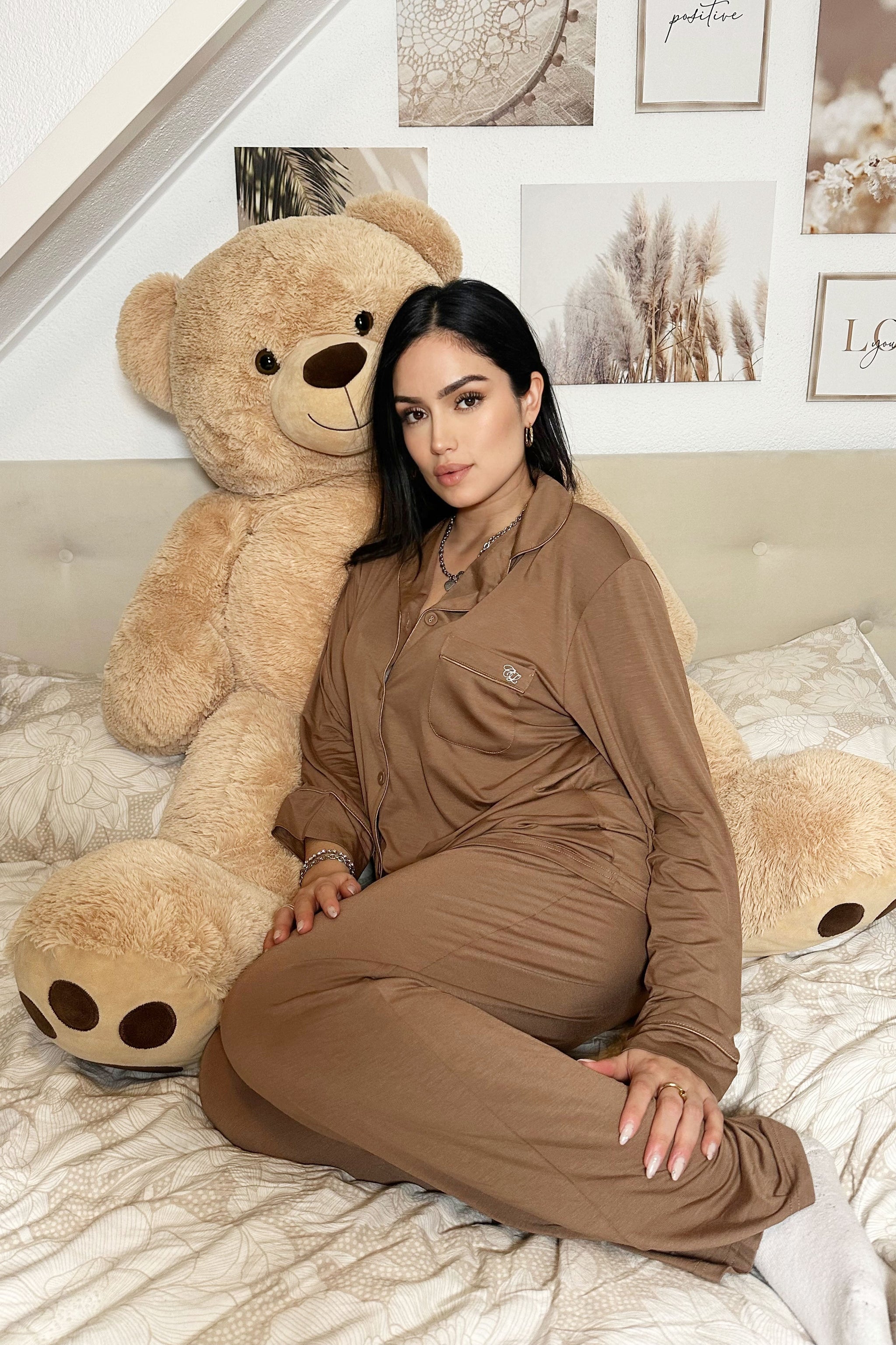 Natural Modal Silk™ Pajama Set - Crescentt