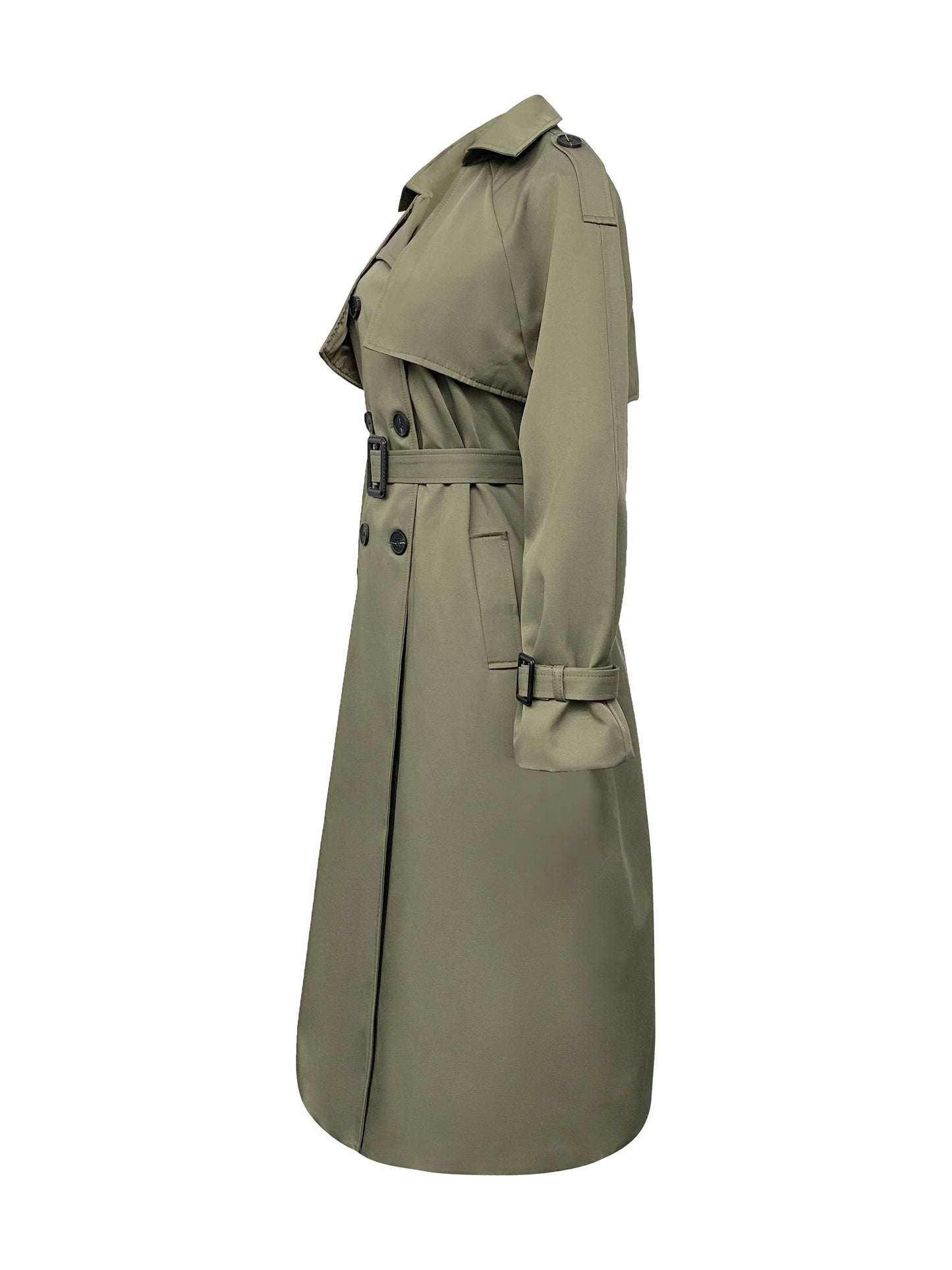 Marquise™ Waterproof Trench – Olive Green