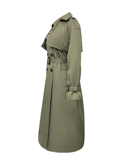 Classic Luxury Trench Coat - Army Green