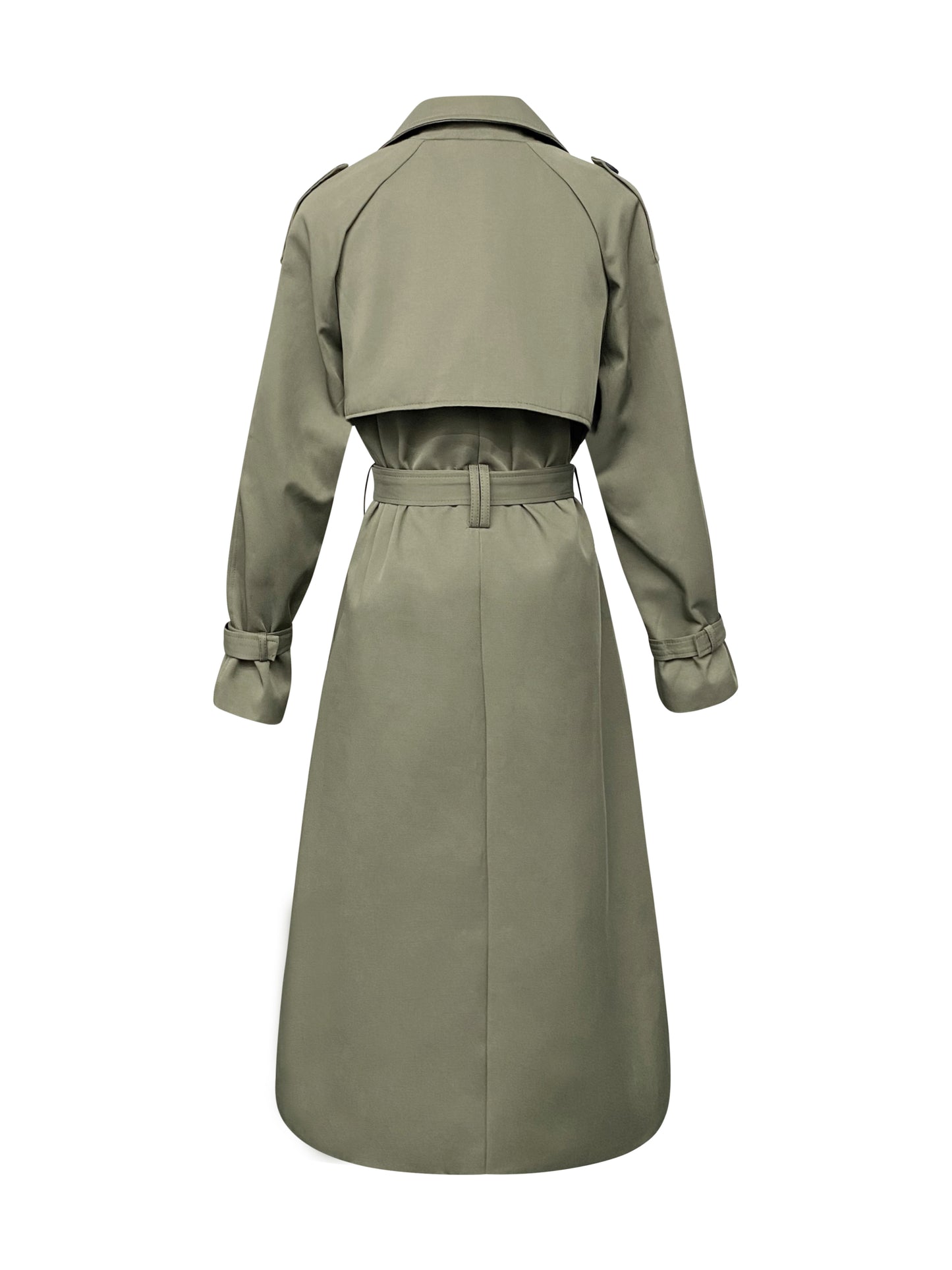 Classic Luxury Trench Coat - Army Green