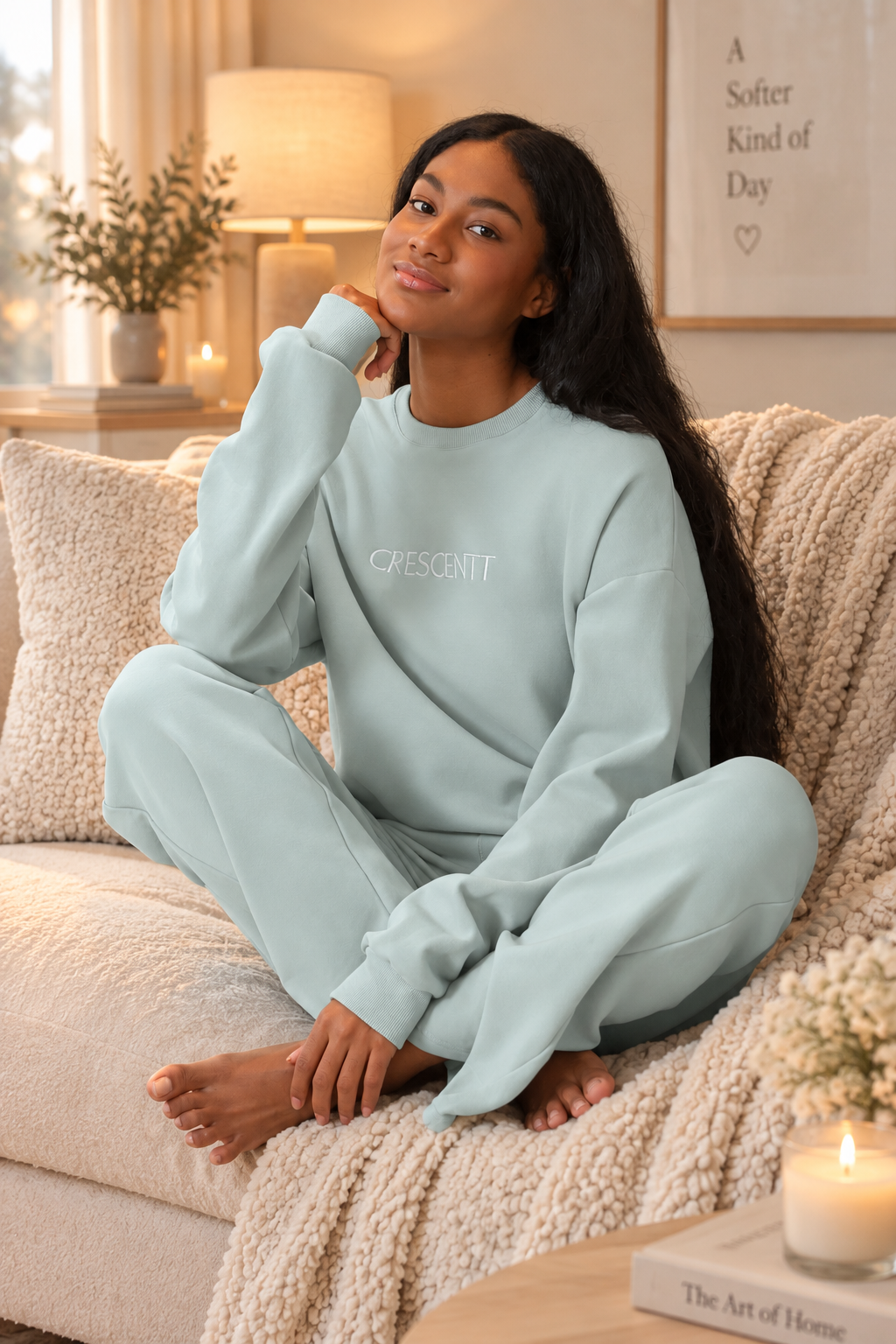 Willow Cloud Luxe™ Natural Cotton Fleece Lounge Set