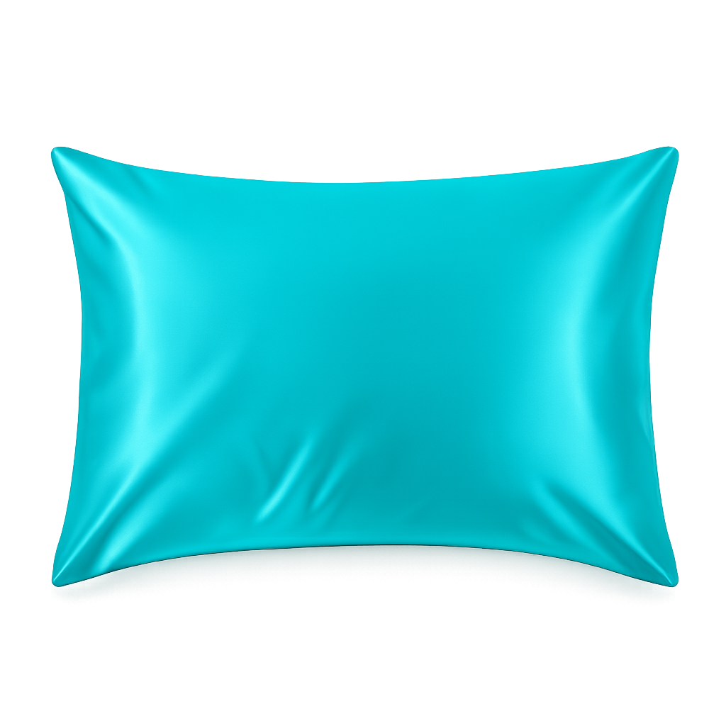 Aqua Satin Pillowcase - Crescentt