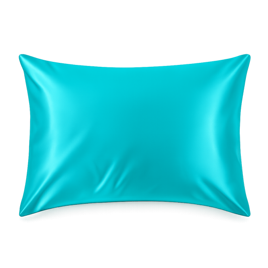 Aqua Satin Pillowcase