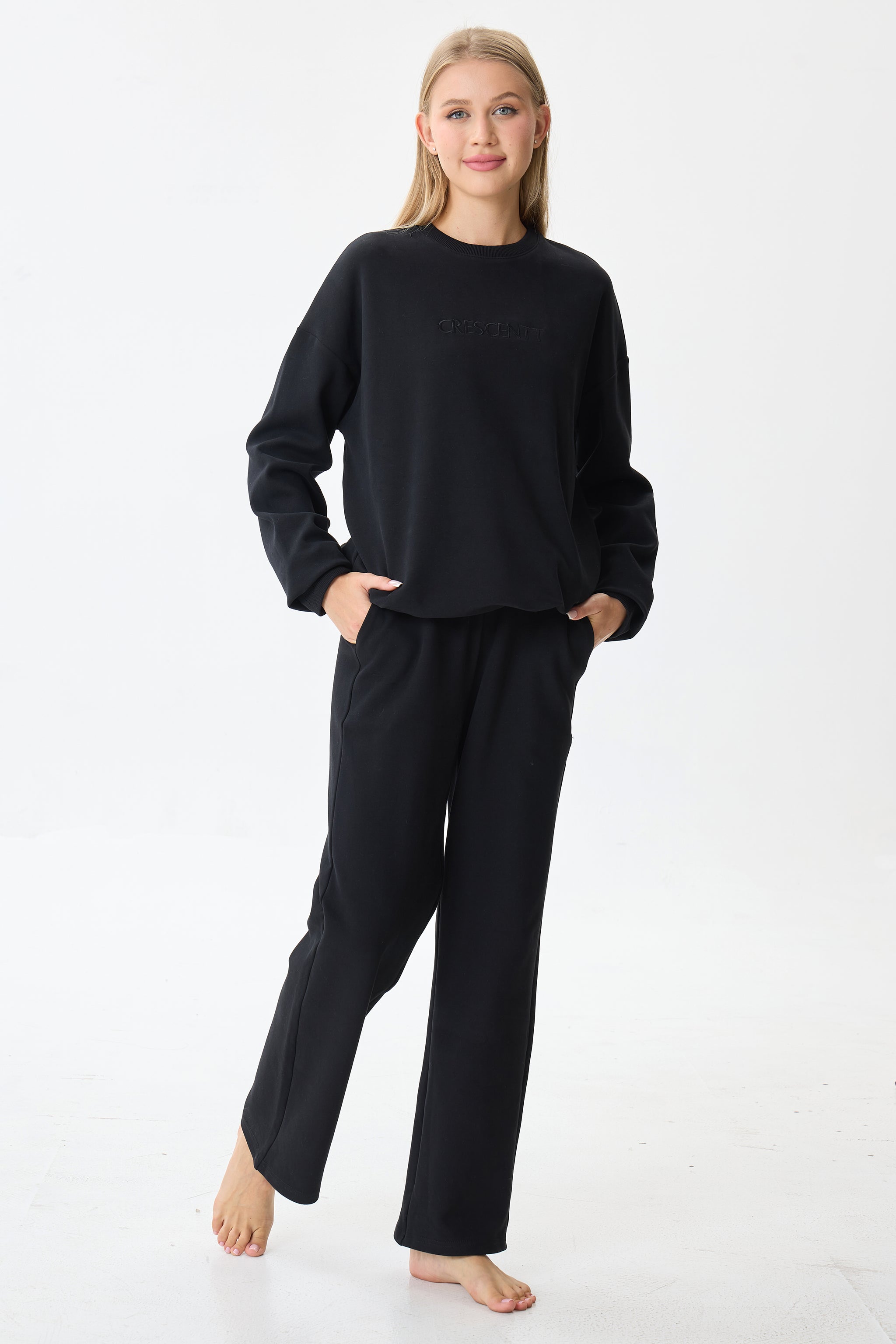Midnight Cloud Luxe™ Athleisure Soft Lounge Set - Crescentt