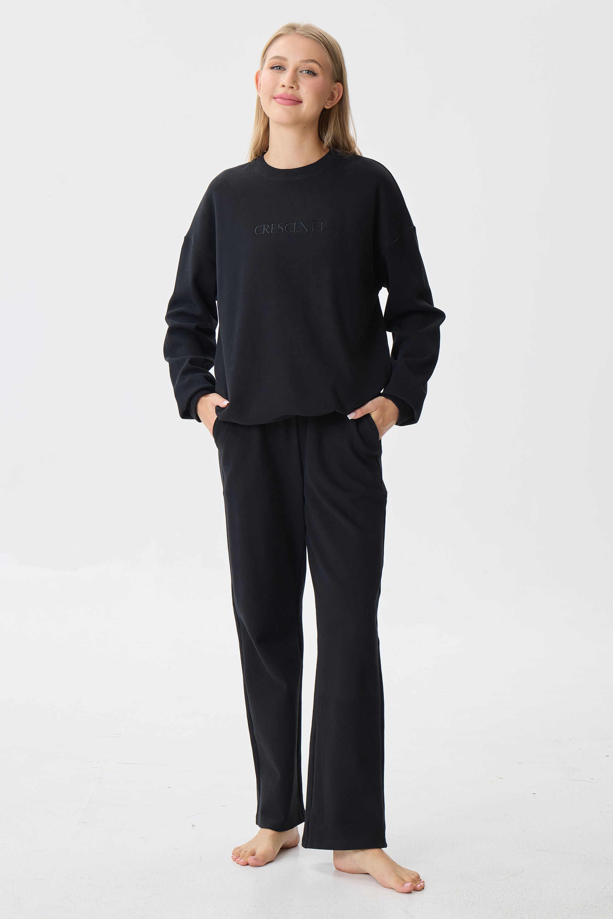 Midnight Cloud Luxe™ Athleisure Soft Lounge Set - Crescentt