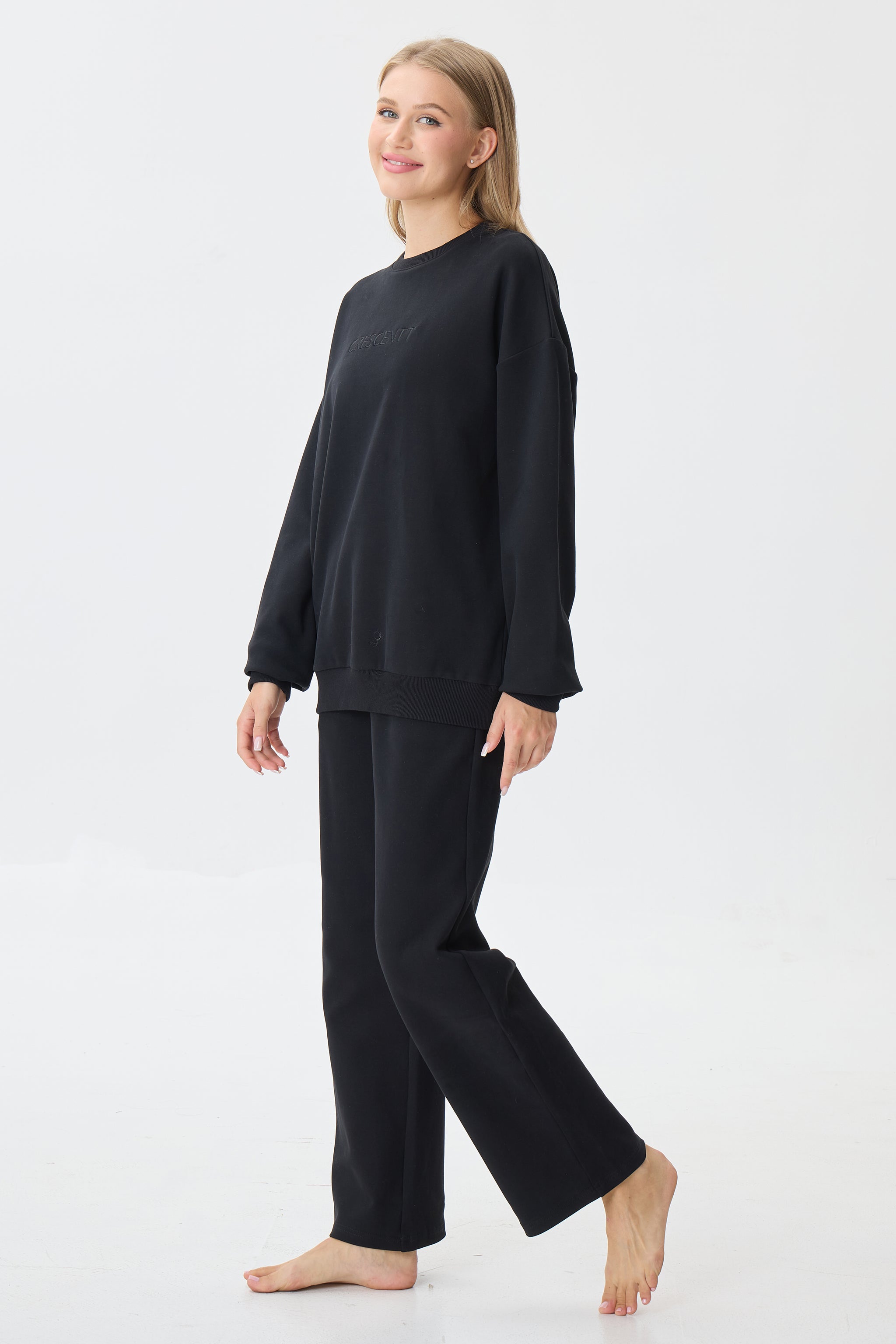 Midnight Cloud Luxe™ Athleisure Soft Lounge Set - Crescentt