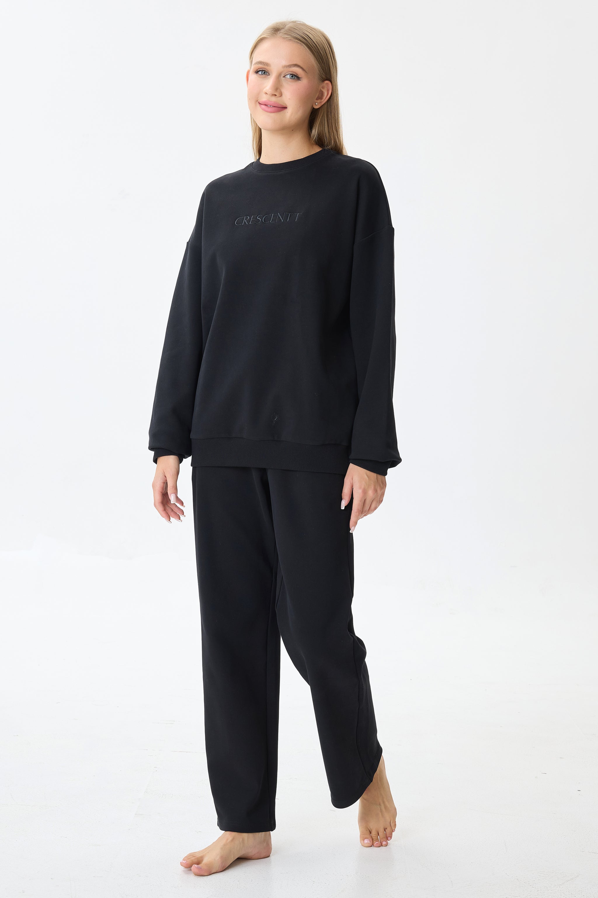 Midnight Cloud Luxe™ Athleisure Soft Lounge Set - Crescentt