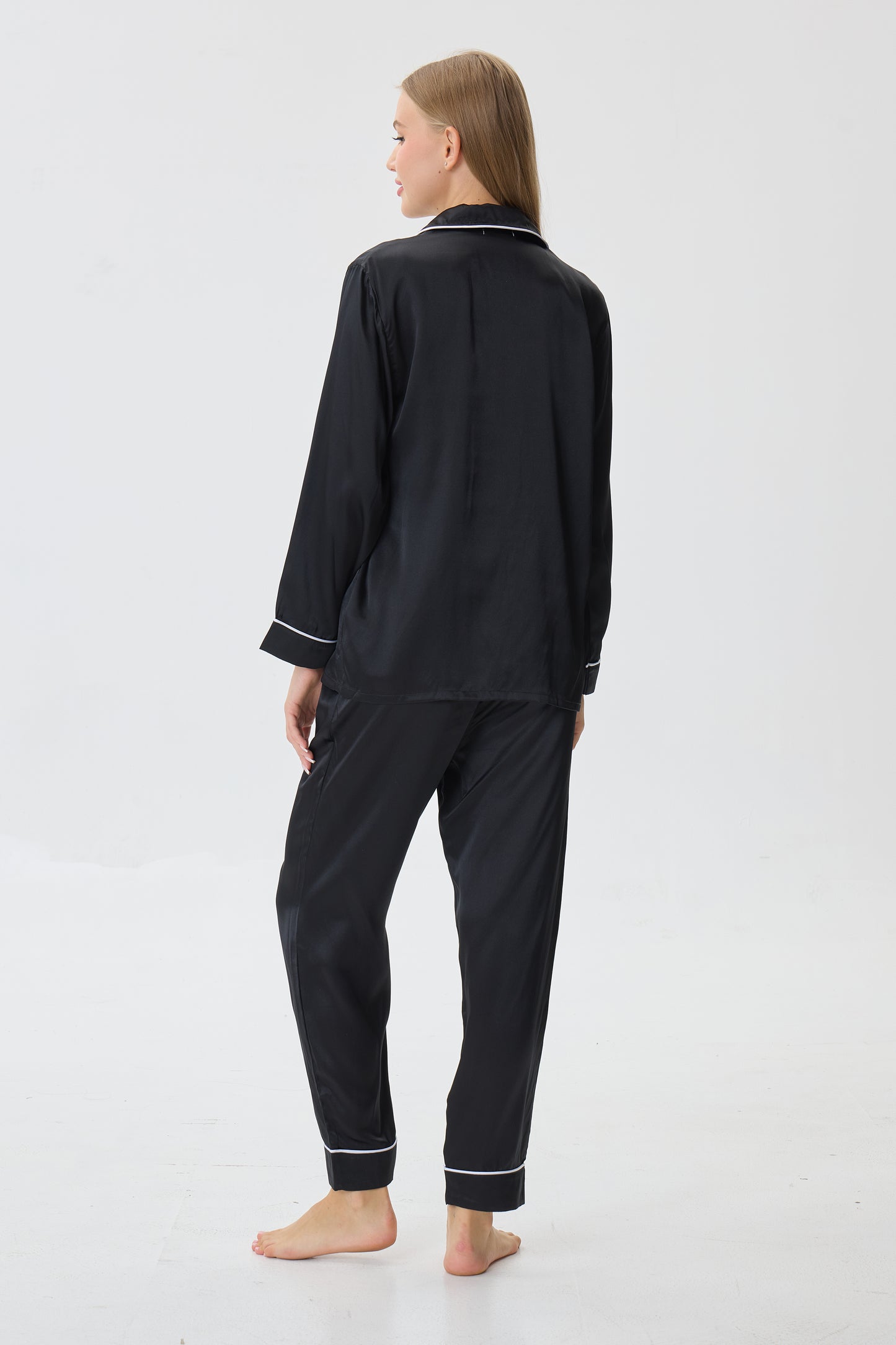 Onyx Emery™ Mulberry Silk Pajama Set + Eye Mask + Scrunchie