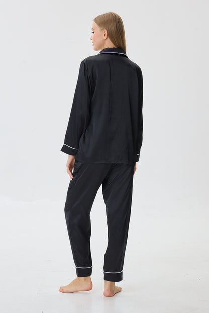 Onyx Emery™ Mulberry Silk Pajama Set + Eye Mask + Scrunchie