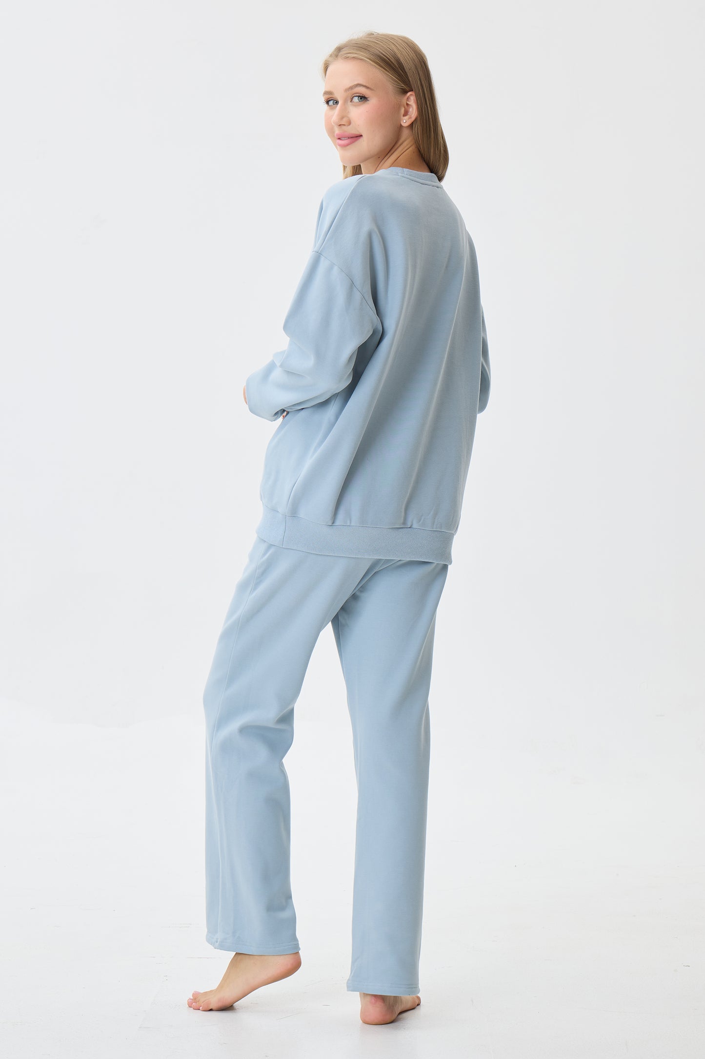 Gentle Azure Cloud Luxe™ Athleisure Soft Lounge Set