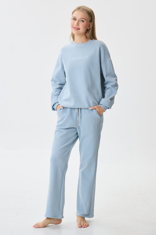 Gentle Azure Cloud Luxe™ Athleisure Soft Lounge Set