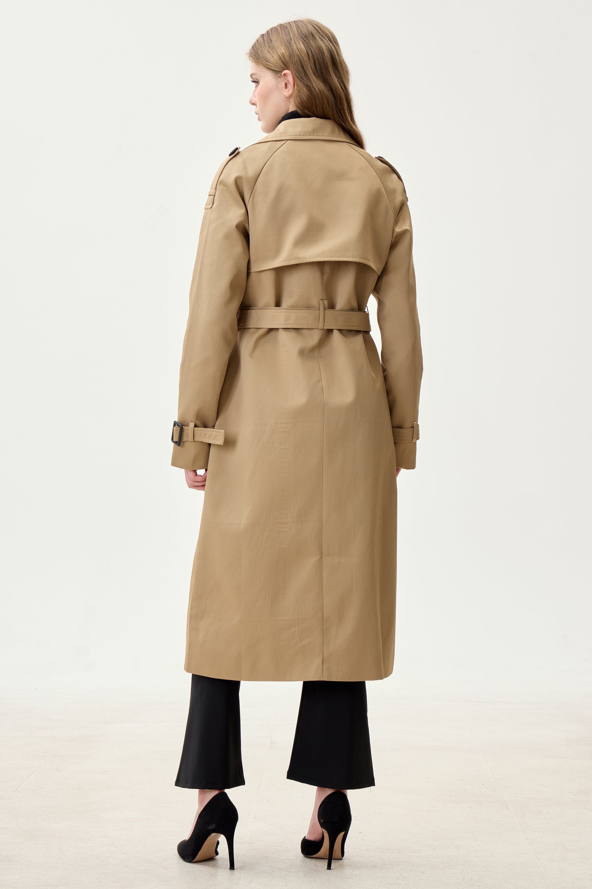 Sahara Camel Marquise™ Water-Resistant Trench Coat - Crescentt