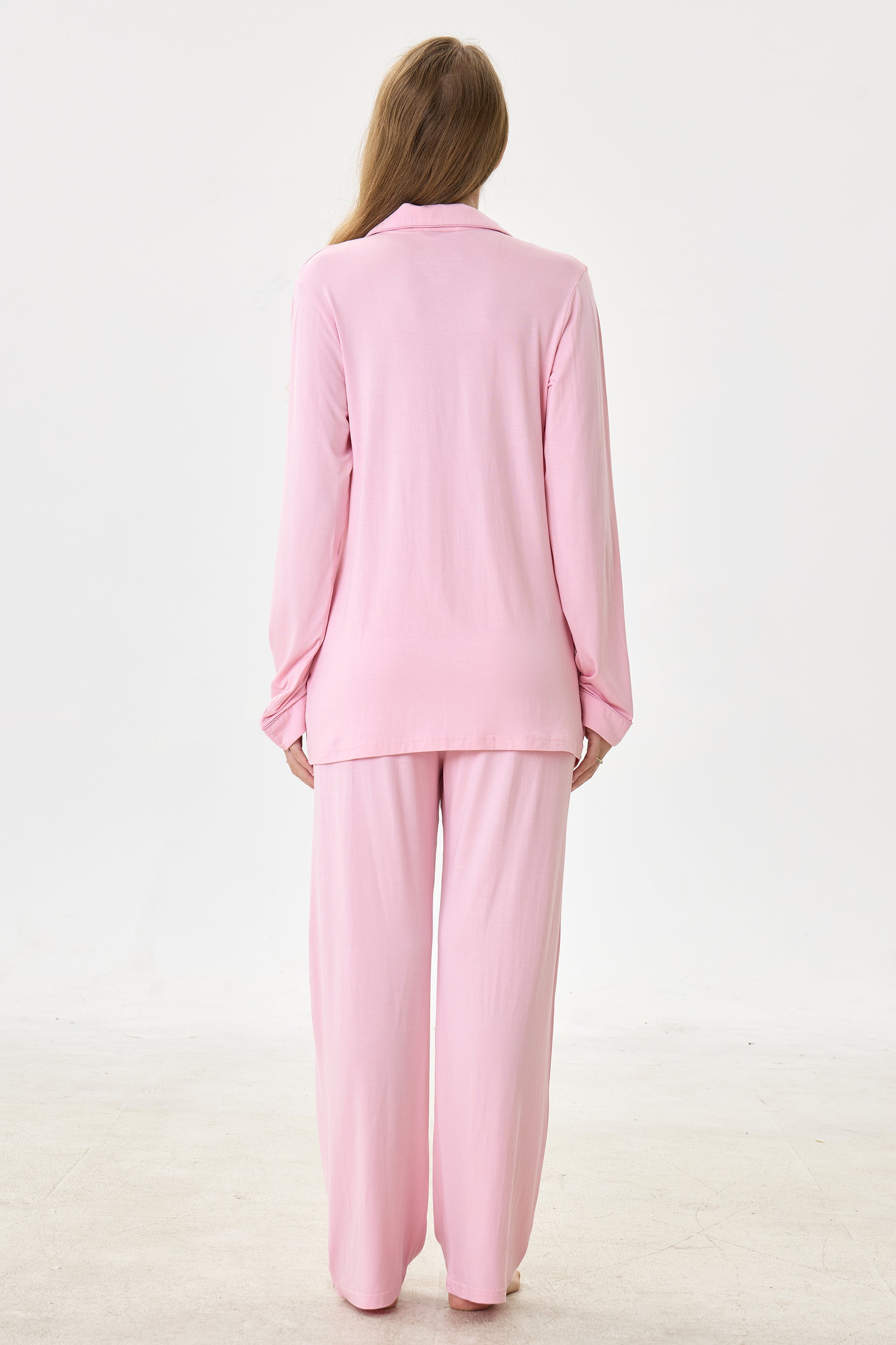 Cherry Blossom Luxe Modal Silk™ Pajama Set – Long Sleeve & Pants - Crescentt