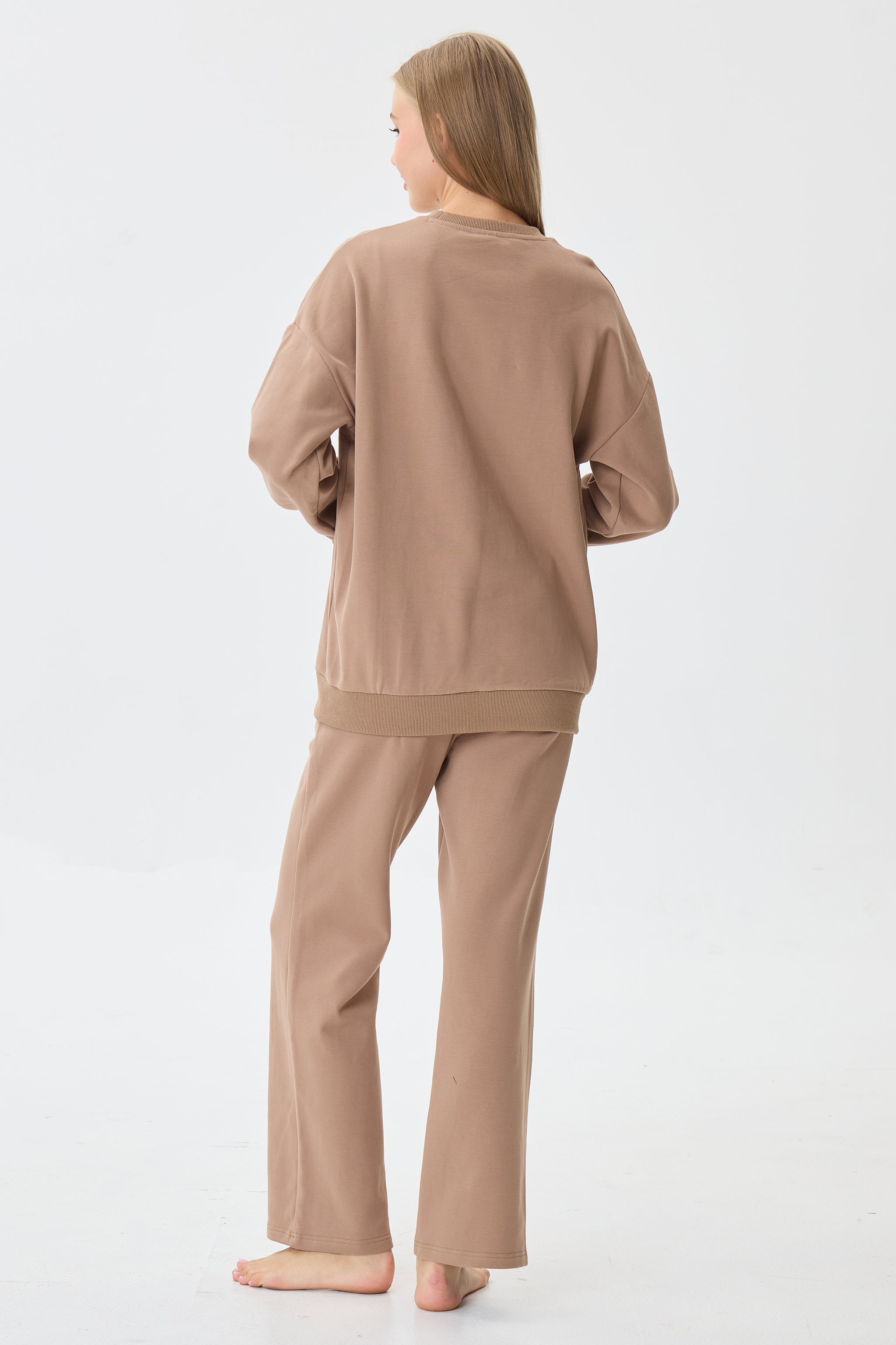 Warm Cocoa Cloud Luxe™ Athleisure Soft Lounge Set - Crescentt