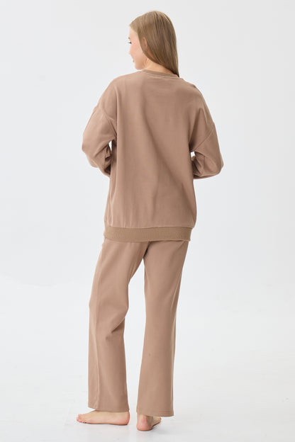 Warm Cocoa Cloud Luxe™ Athleisure Soft Lounge Set