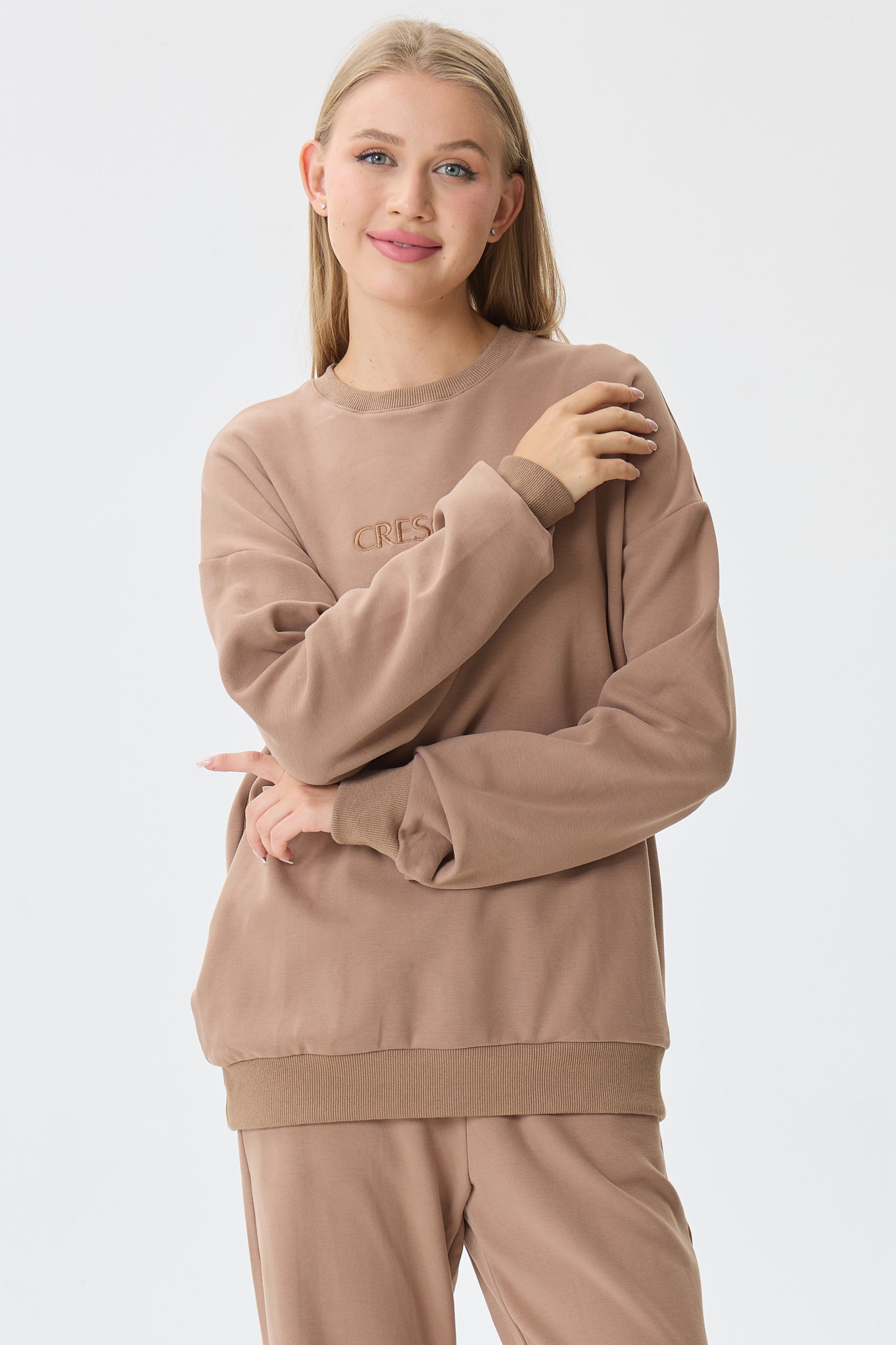 Warm Cocoa Cloud Luxe™ Athleisure Soft Lounge Set - Crescentt
