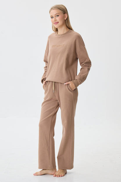 Warm Cocoa Cloud Luxe™ Athleisure Soft Lounge Set
