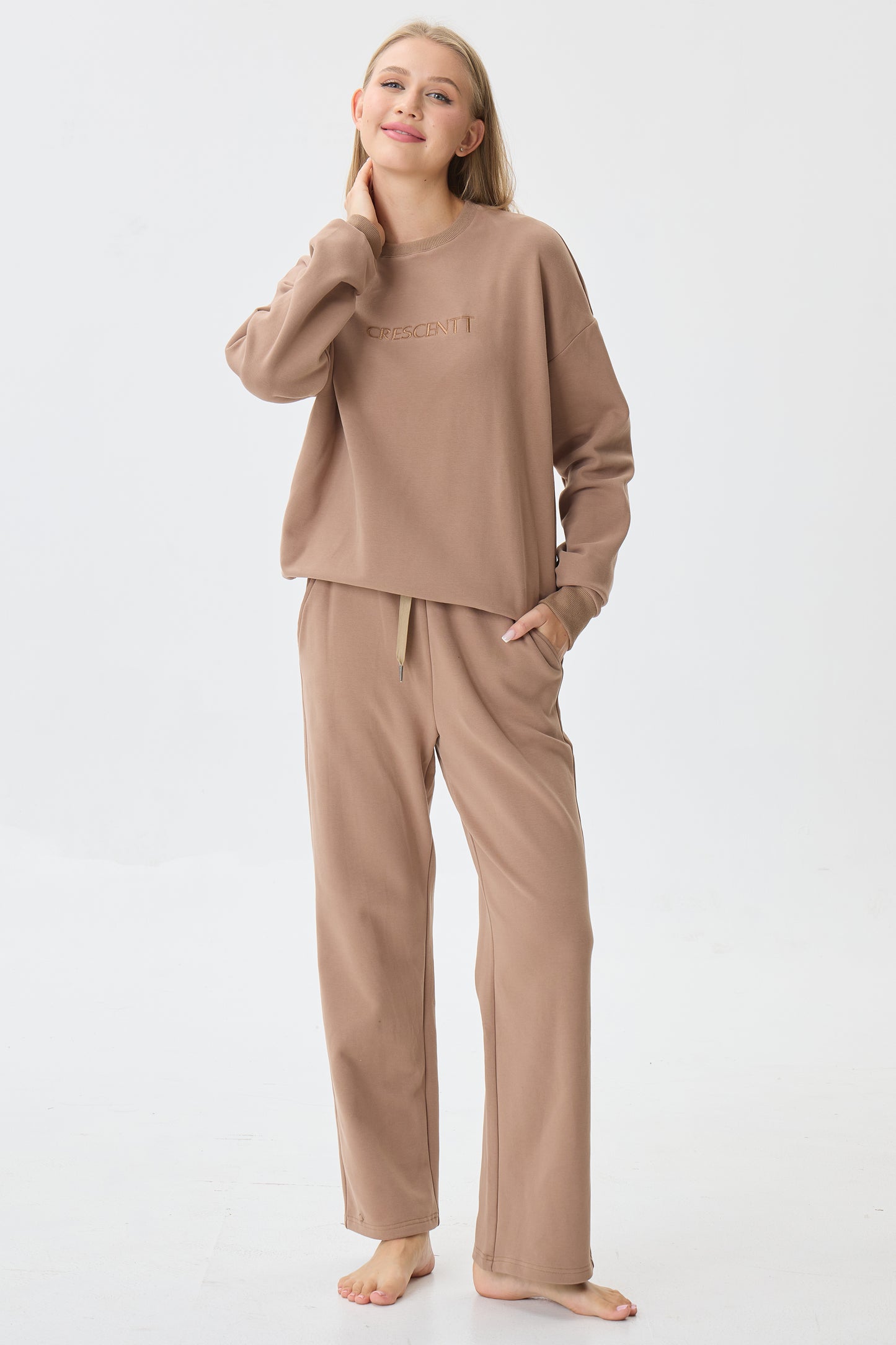 Warm Cocoa Cloud Luxe™ Athleisure Soft Lounge Set