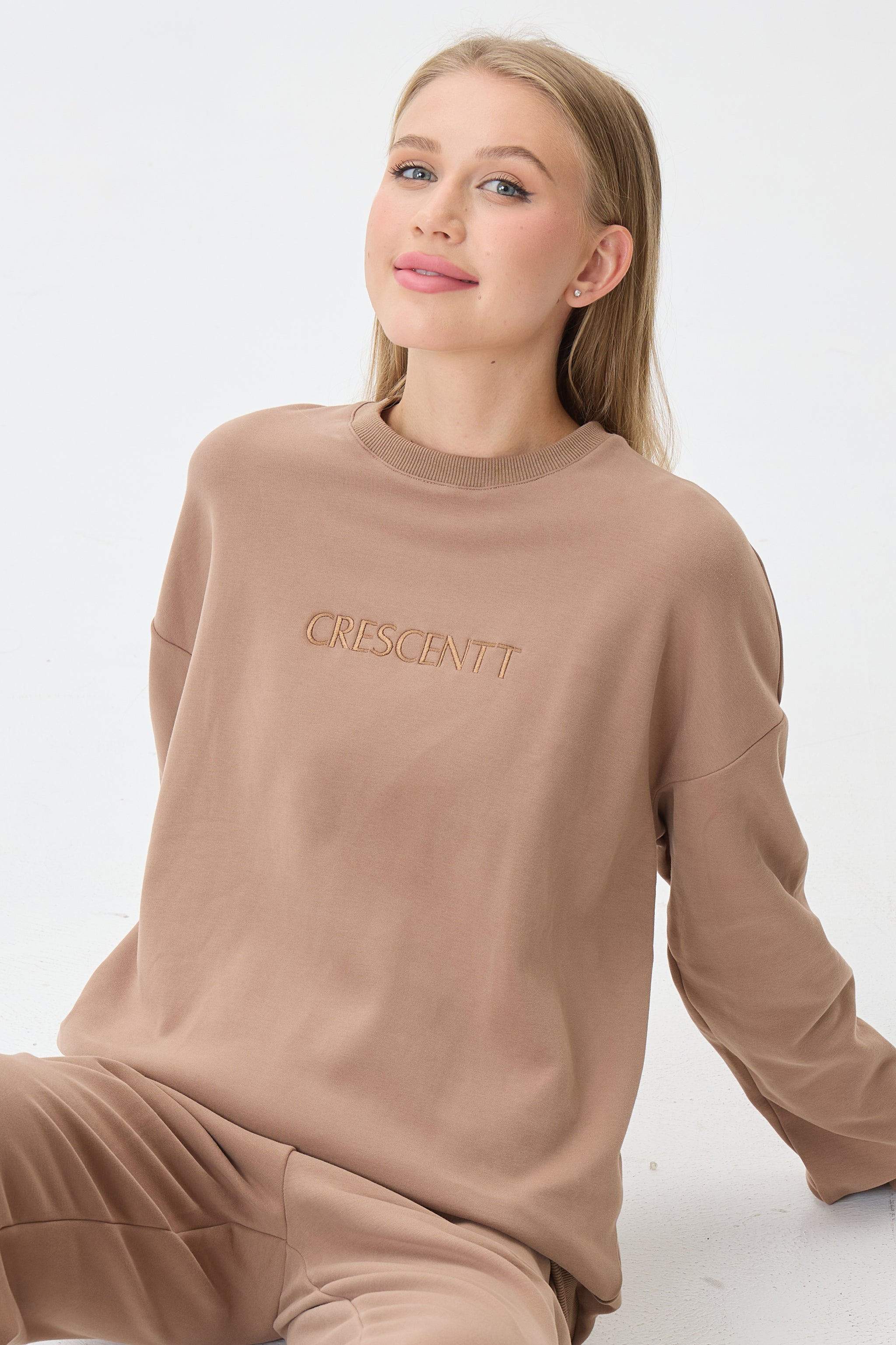 Warm Cocoa Cloud Luxe™ Athleisure Soft Lounge Set - Crescentt