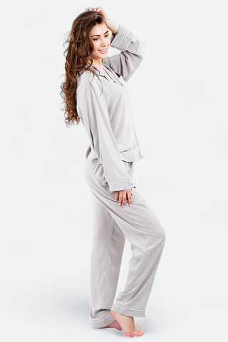 Marely Sleepwear Pajamas-Grey-Bamboo-Sustainable Canadian Women's