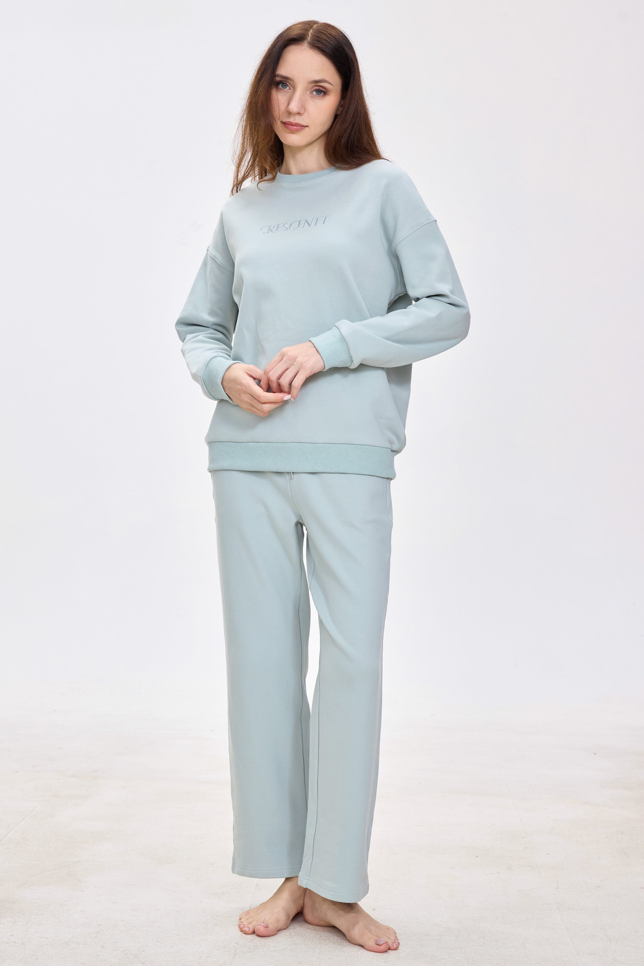 Eucalyptus Cloud Luxe™ Athleisure Soft Lounge Set - Crescentt