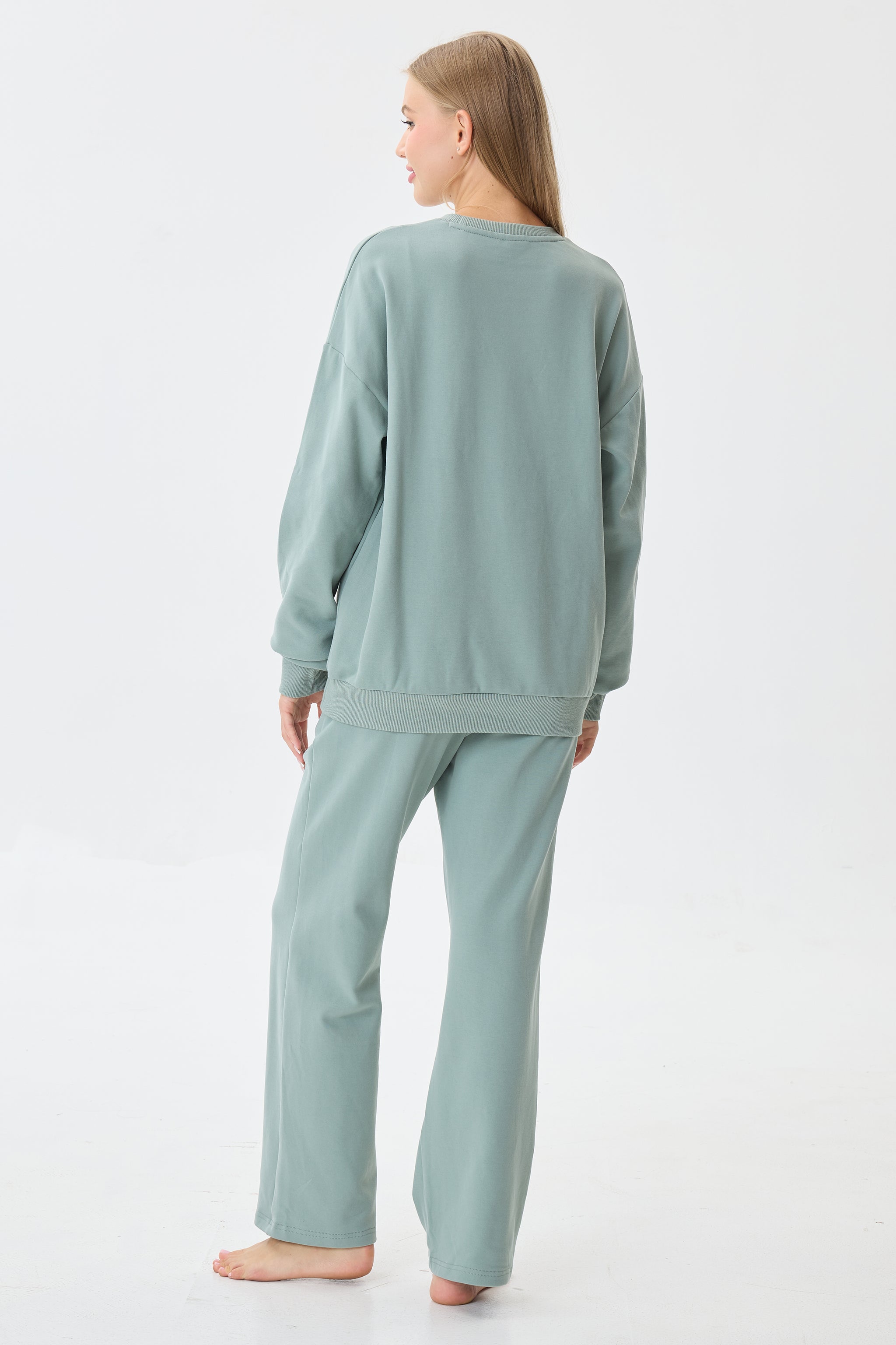 Misty Jade Cloud Luxe™ Athleisure Soft Lounge Set - Crescentt