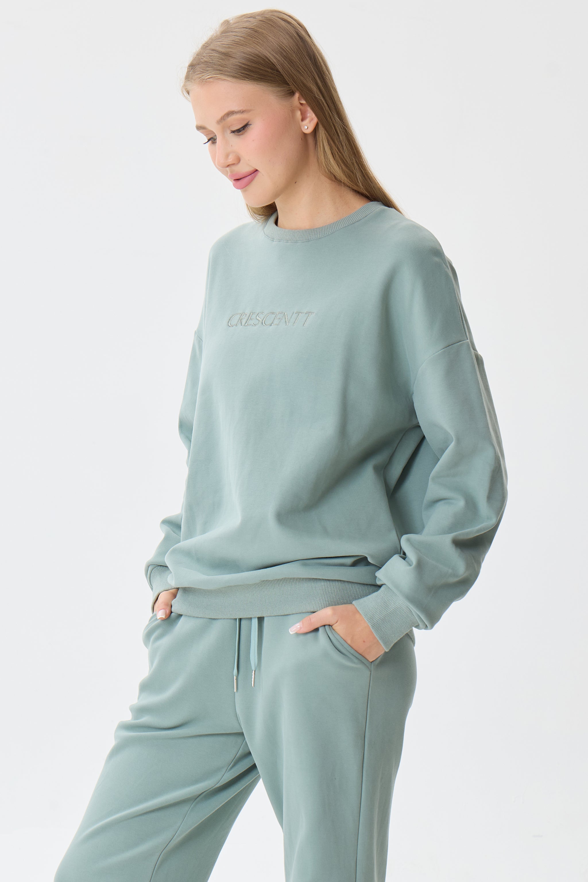 Misty Jade Cloud Luxe™ Athleisure Soft Lounge Set - Crescentt