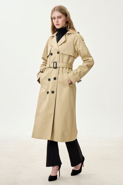 Golden Khaki Marquise™ Water-Resistant Trench Coat