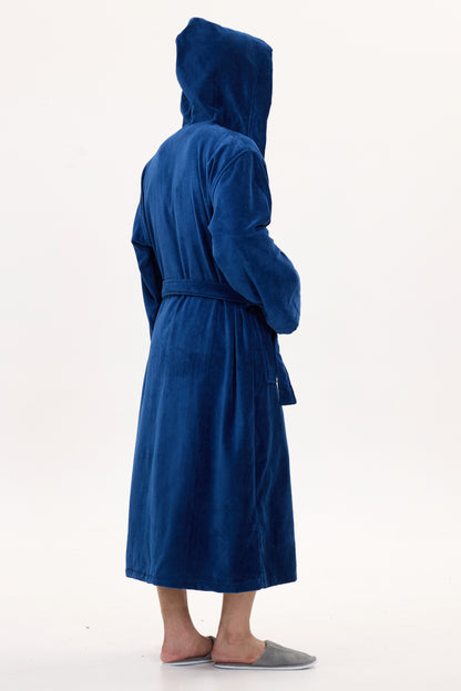 Royal Navy Velvetica™ Hooded Luxury Bathrobe