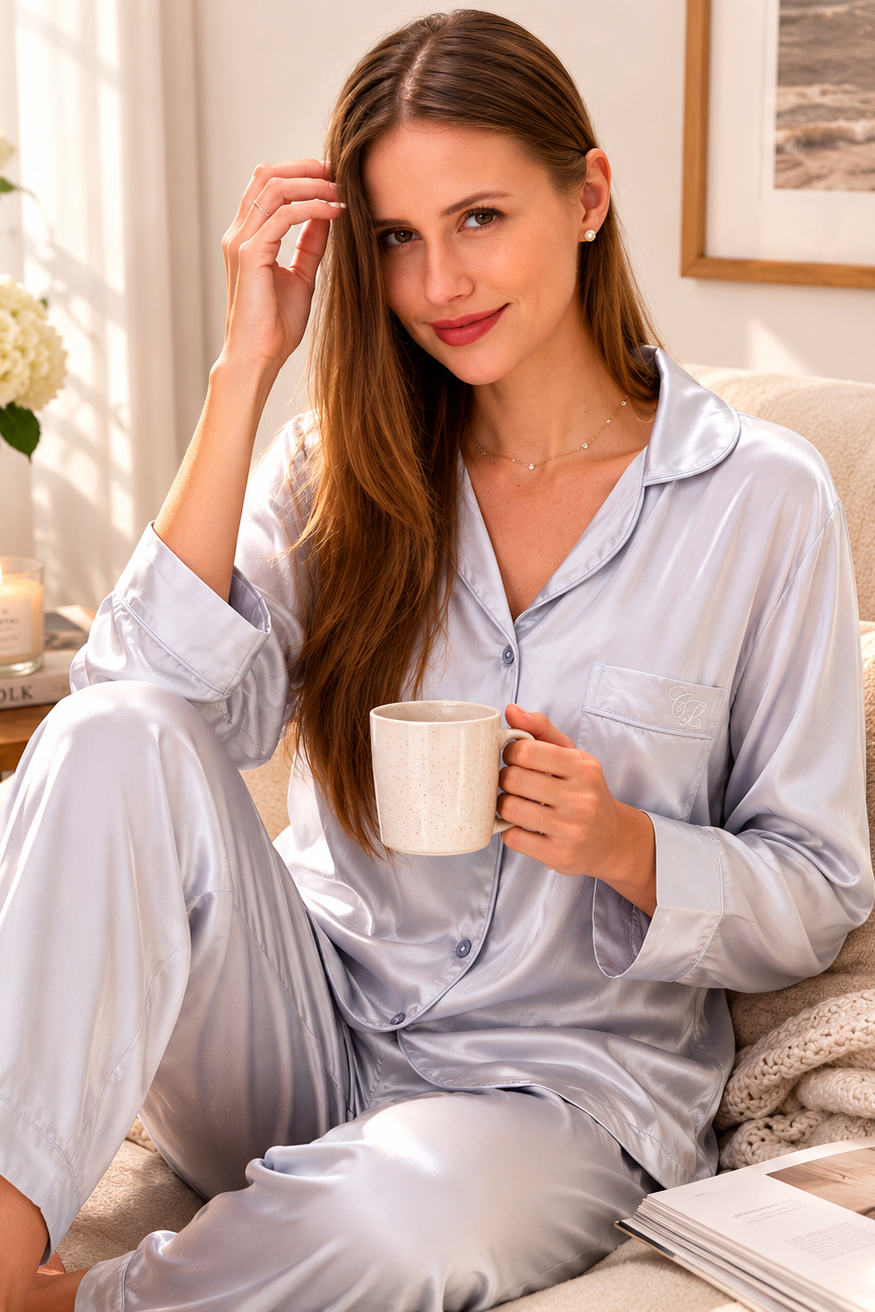Silver Emery™ Silk Pajama Set
