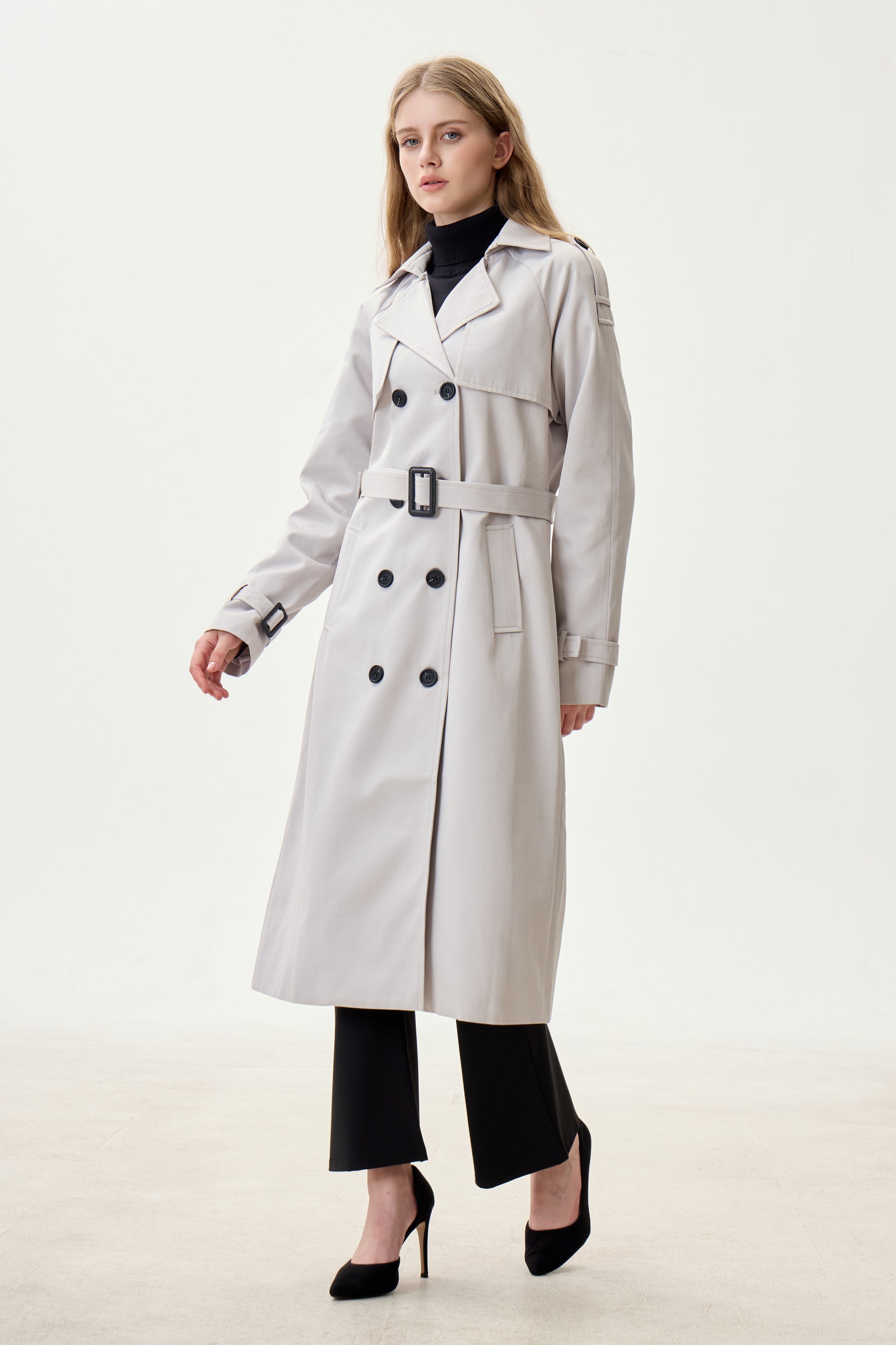 Mist Marquise™ Water-Resistant Trench Coat - Crescentt