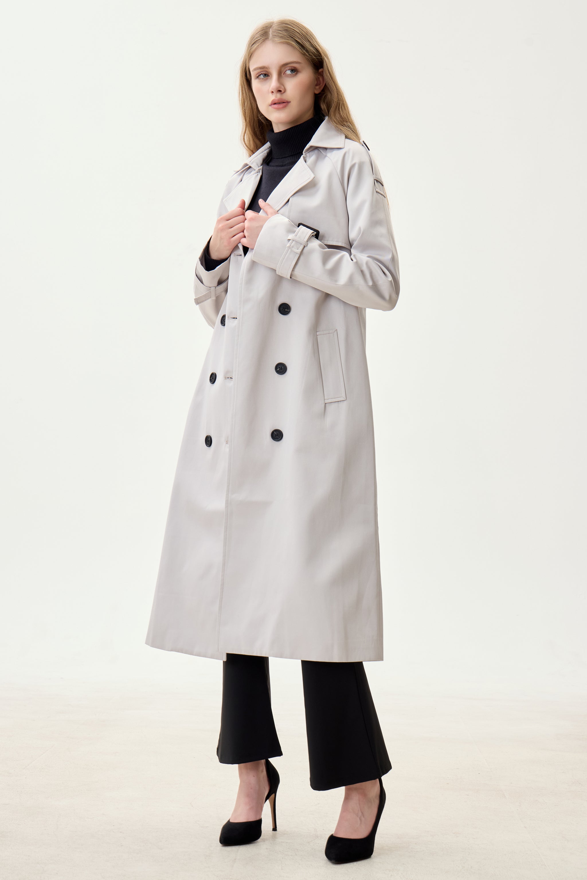 Mist Marquise™ Water-Resistant Trench Coat - Crescentt