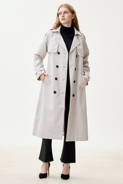 Mist Marquise™ Water-Resistant Trench Coat