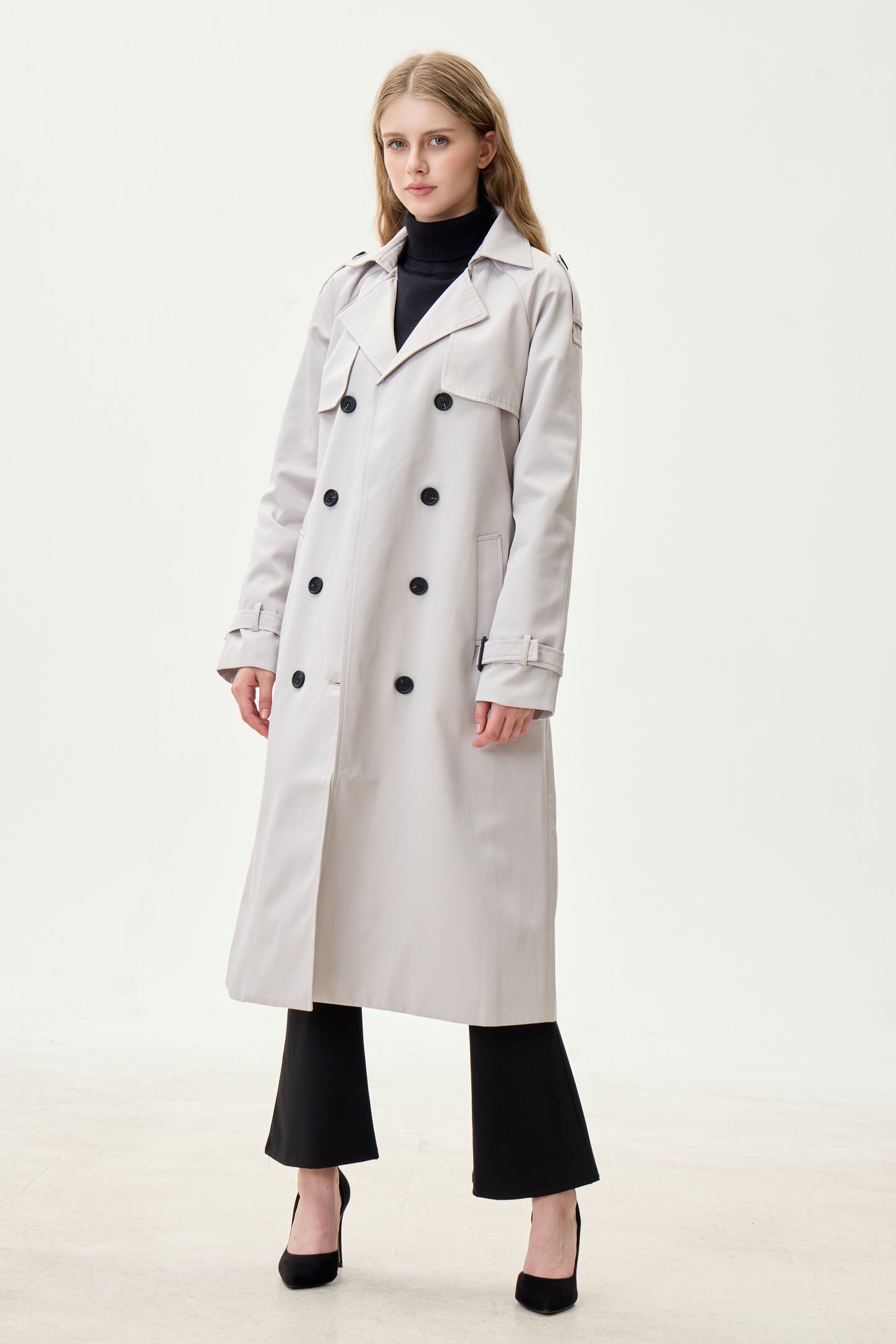 Mist Marquise™ Water-Resistant Trench Coat
