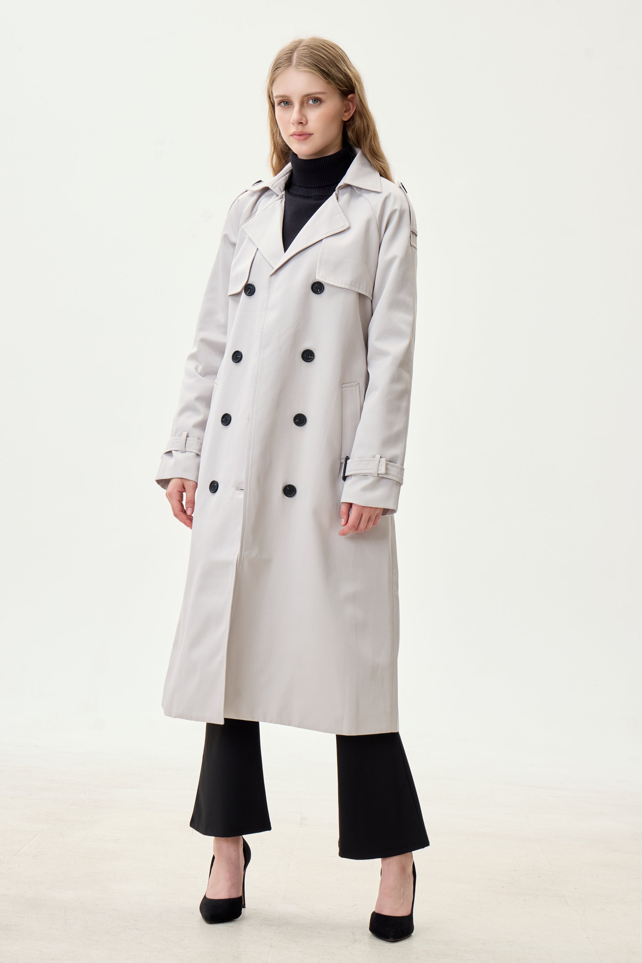 Mist Marquise™ Water-Resistant Trench Coat - Crescentt