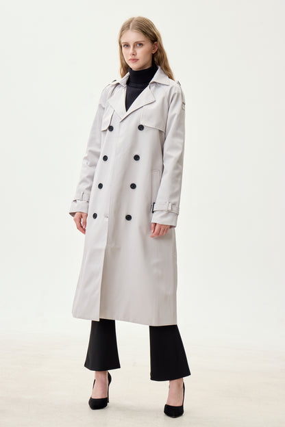 Mist Marquise™ Water-Resistant Trench Coat