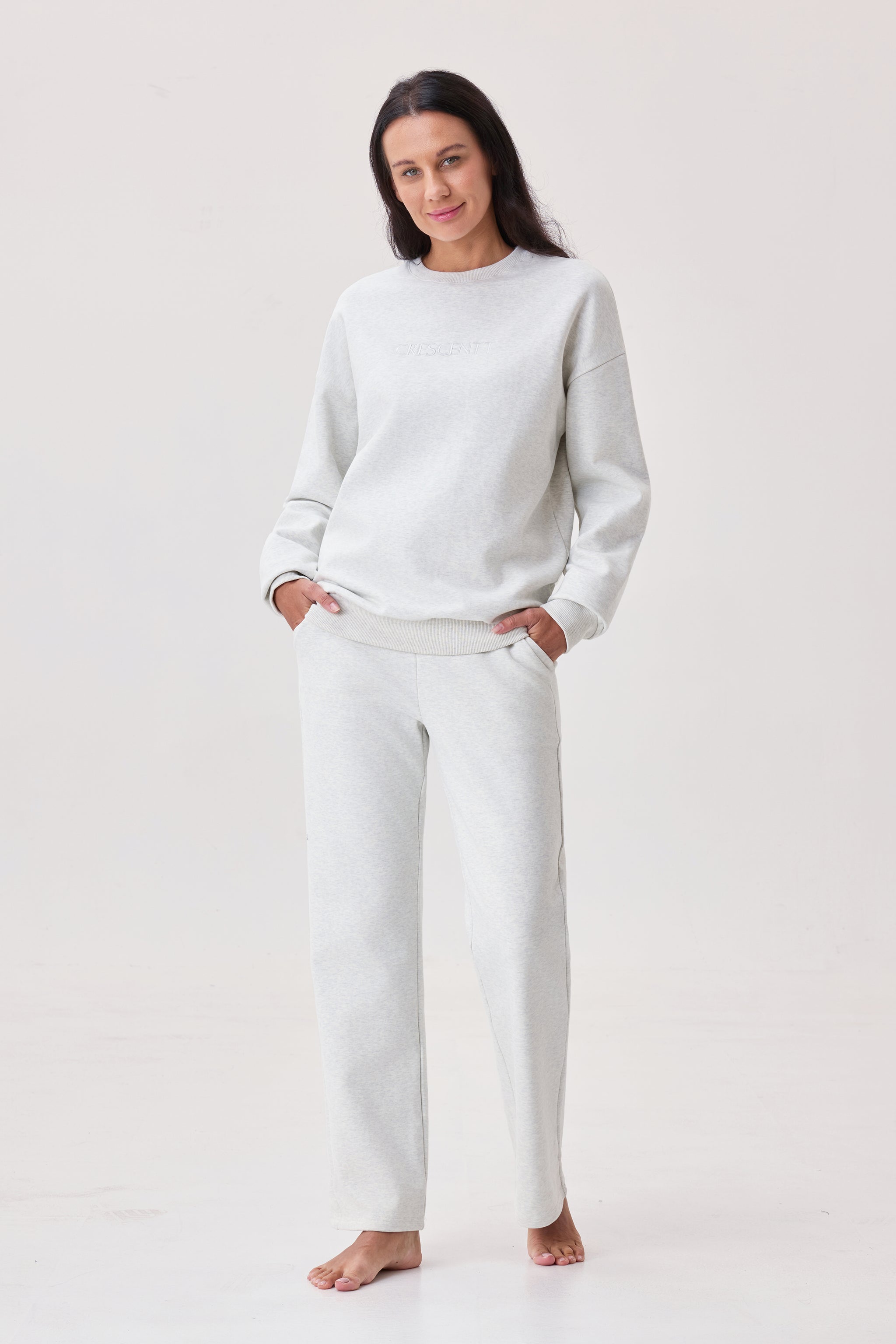 Moonstone Cloud Luxe™ Natural Cotton Fleece Lounge Set
