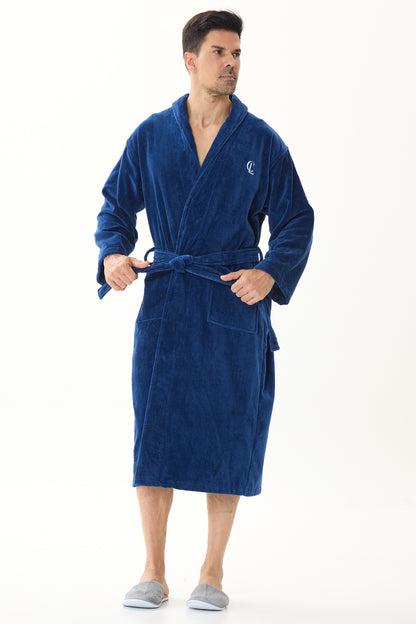 Royal Navy Velvetica™ Shawl Luxury Bathrobe