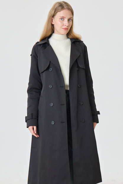 Signature Black Marquise™ Water-Resistant Trench Coat