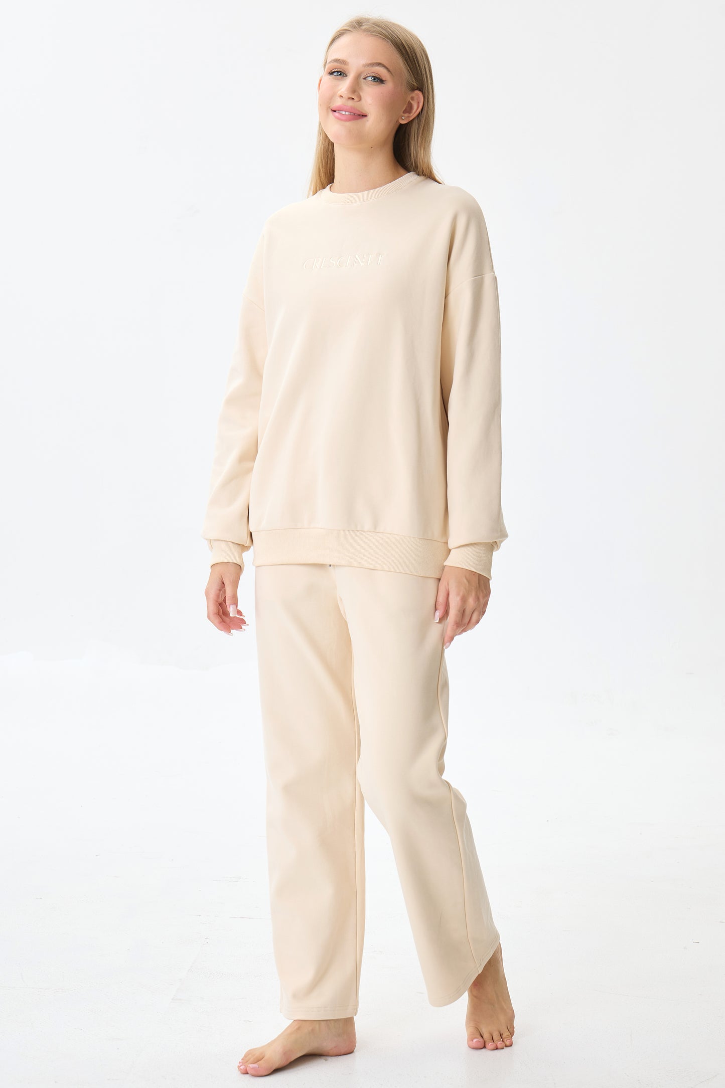 Vanilla Crème Cloud Luxe™ Athleisure Soft Lounge Set