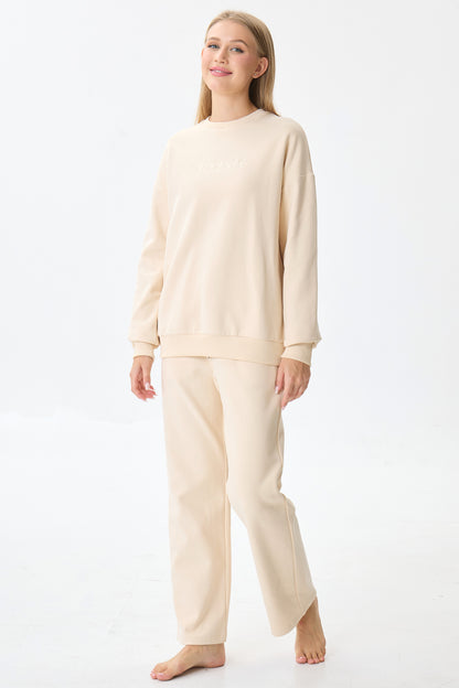 Vanilla Crème Cloud Luxe™ Athleisure Soft Lounge Set