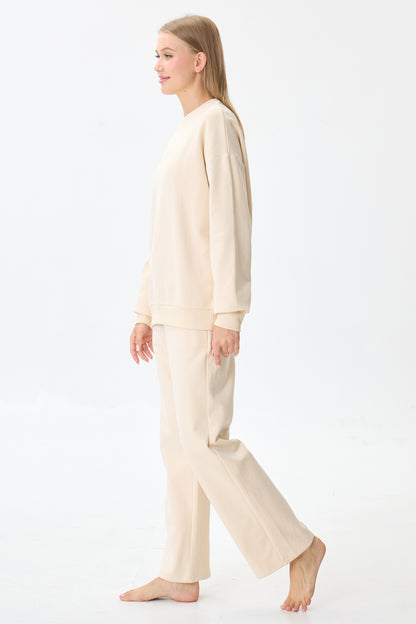 Vanilla Crème Cloud Luxe™ Athleisure Soft Lounge Set