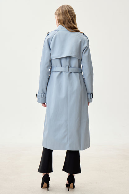 Pacific Blue Marquise™ Water-Resistant Trench Coat