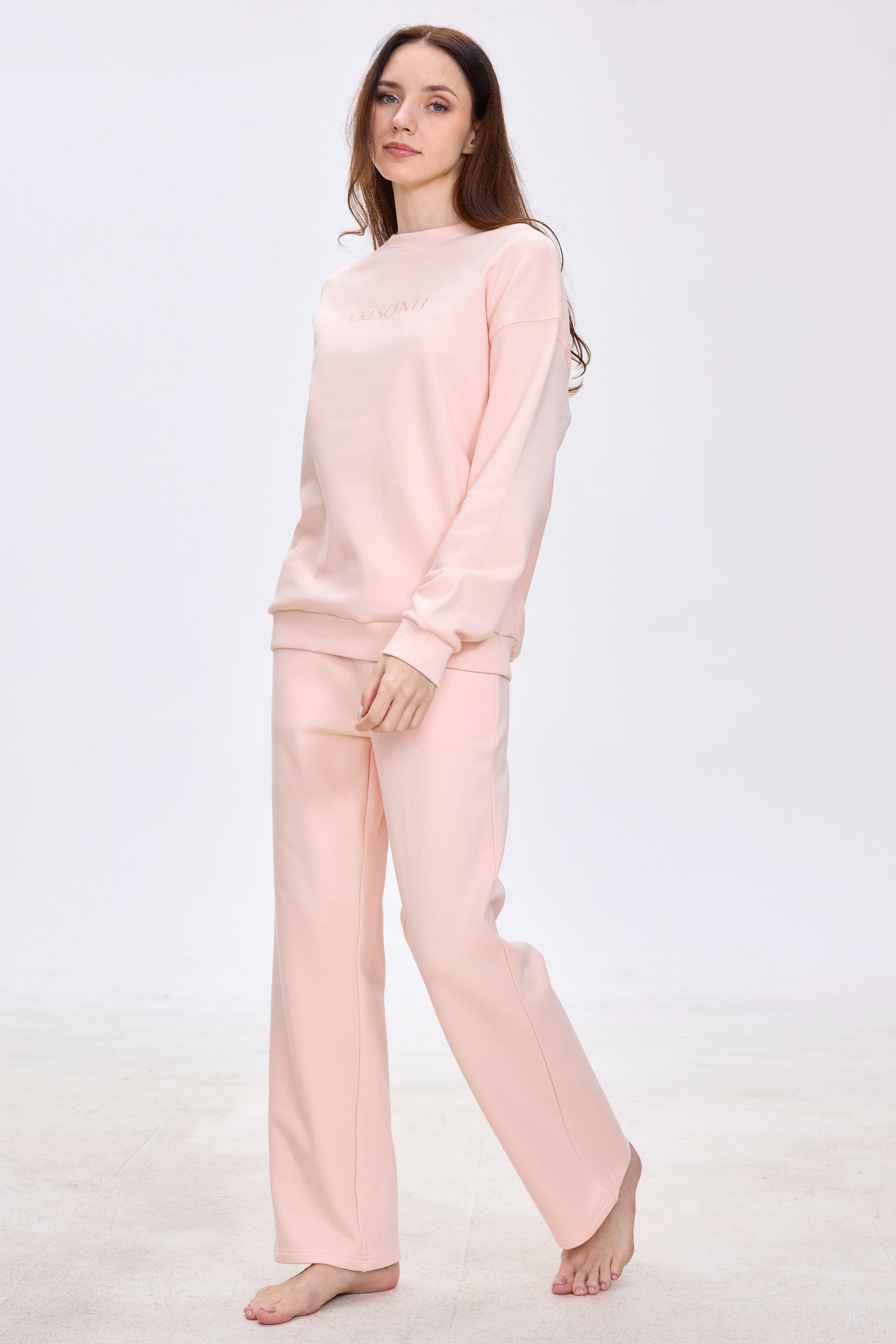 Peach Blossom Cloud Luxe™ Athleisure Soft Lounge Set - Crescentt