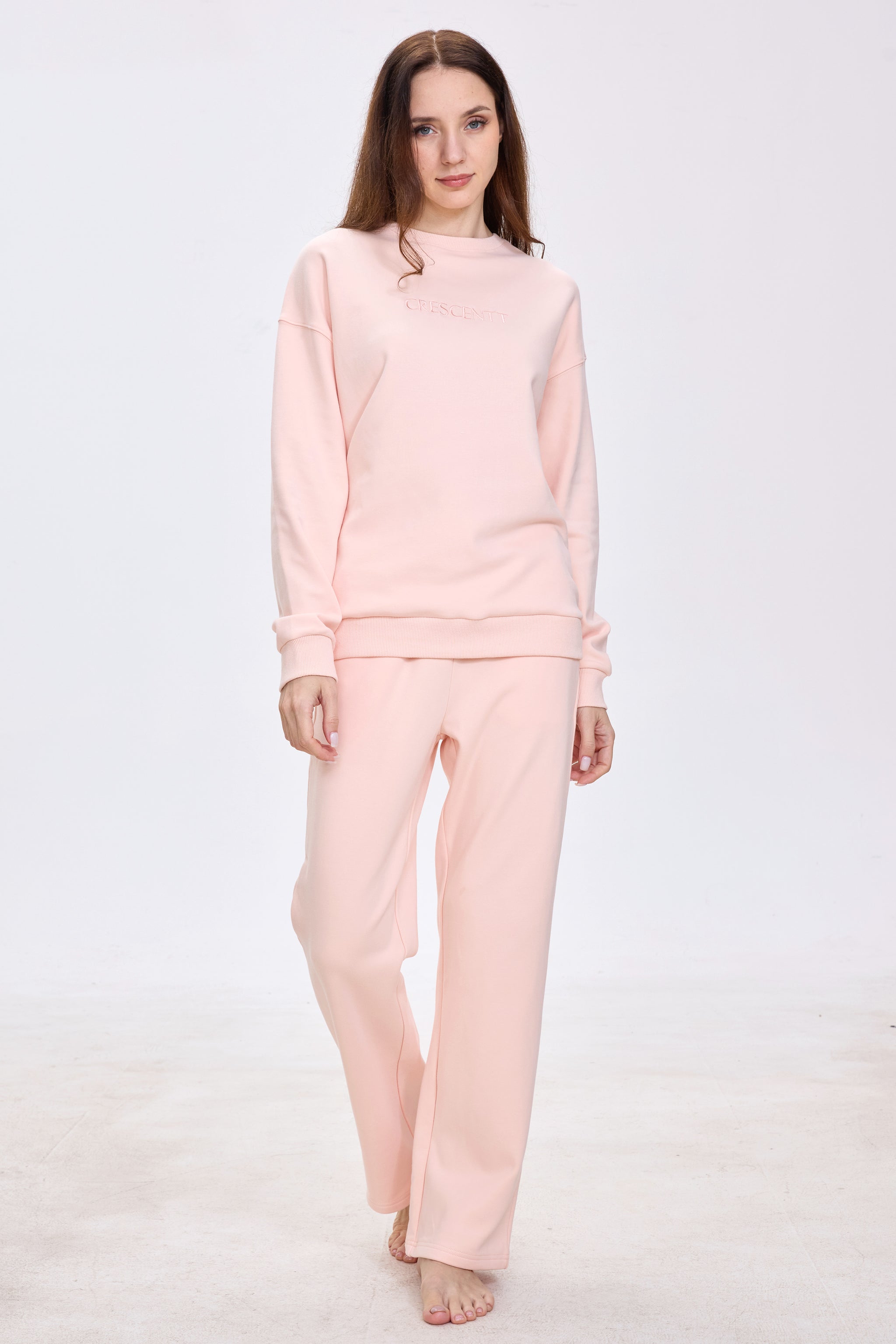 Peach Blossom Cloud Luxe™ Athleisure Soft Lounge Set - Crescentt